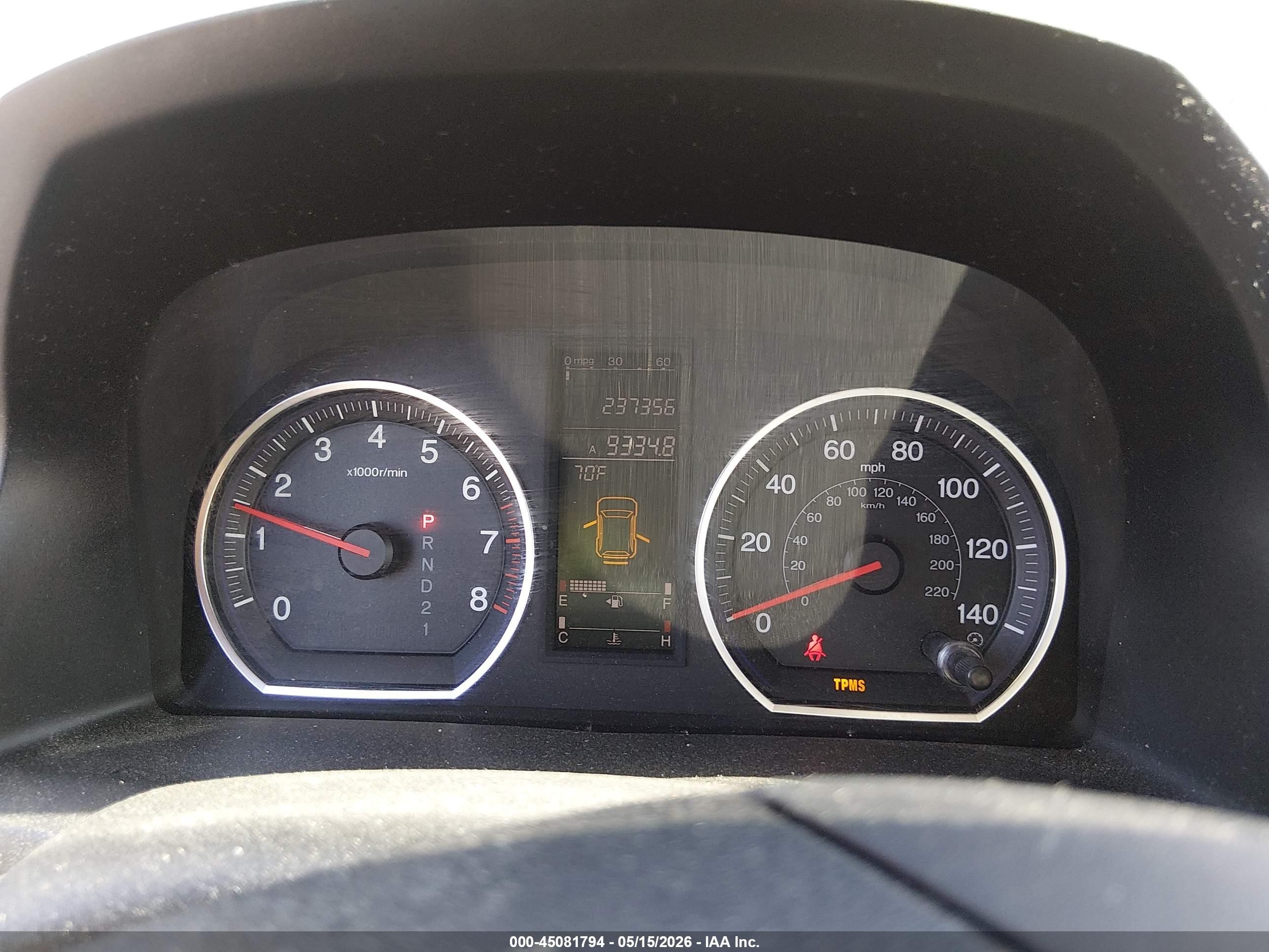 2007 Honda Cr-v Ex-l Burgundy vin: JHLRE48787C078006