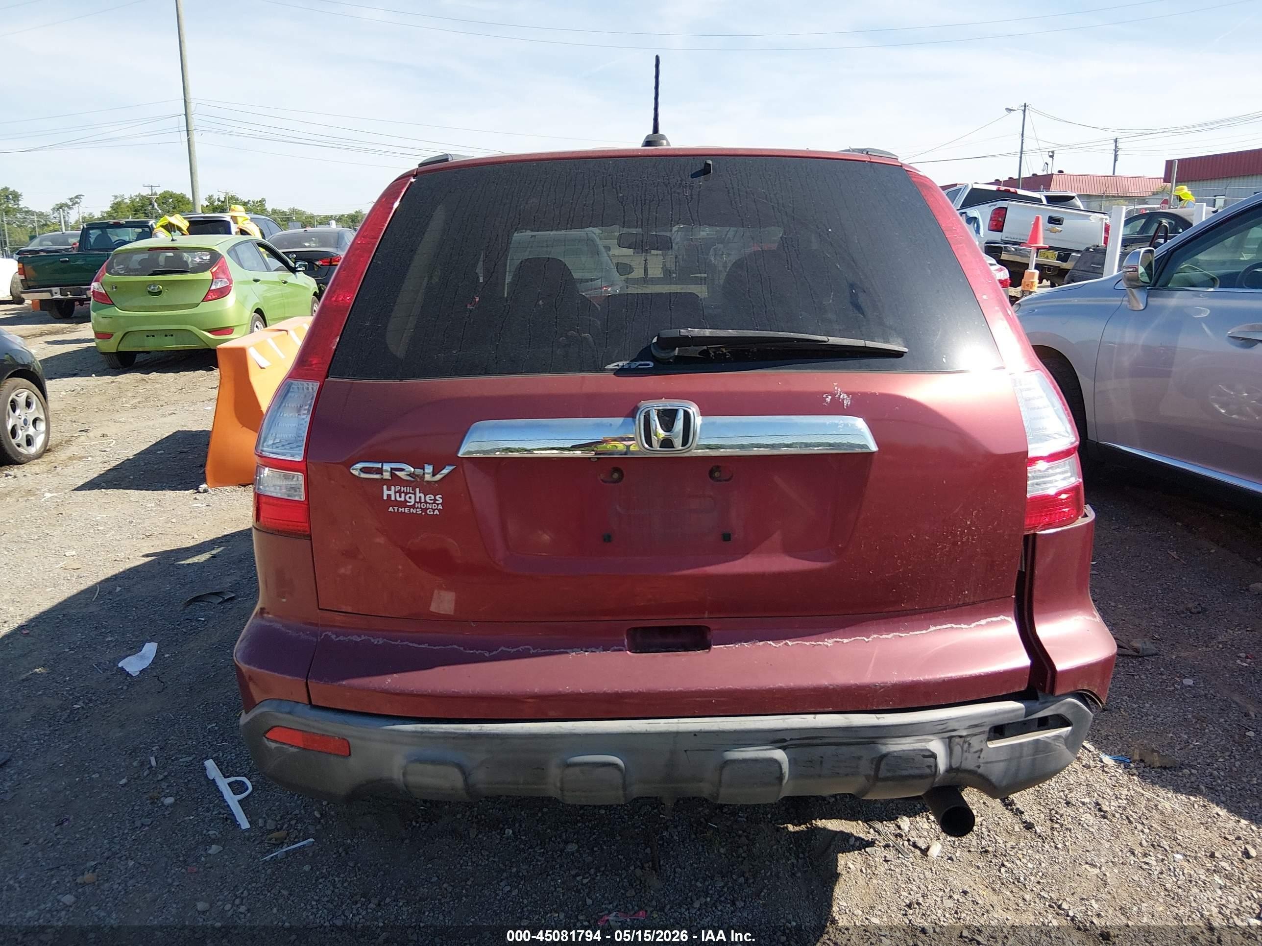 2007 Honda Cr-v Ex-l Burgundy vin: JHLRE48787C078006