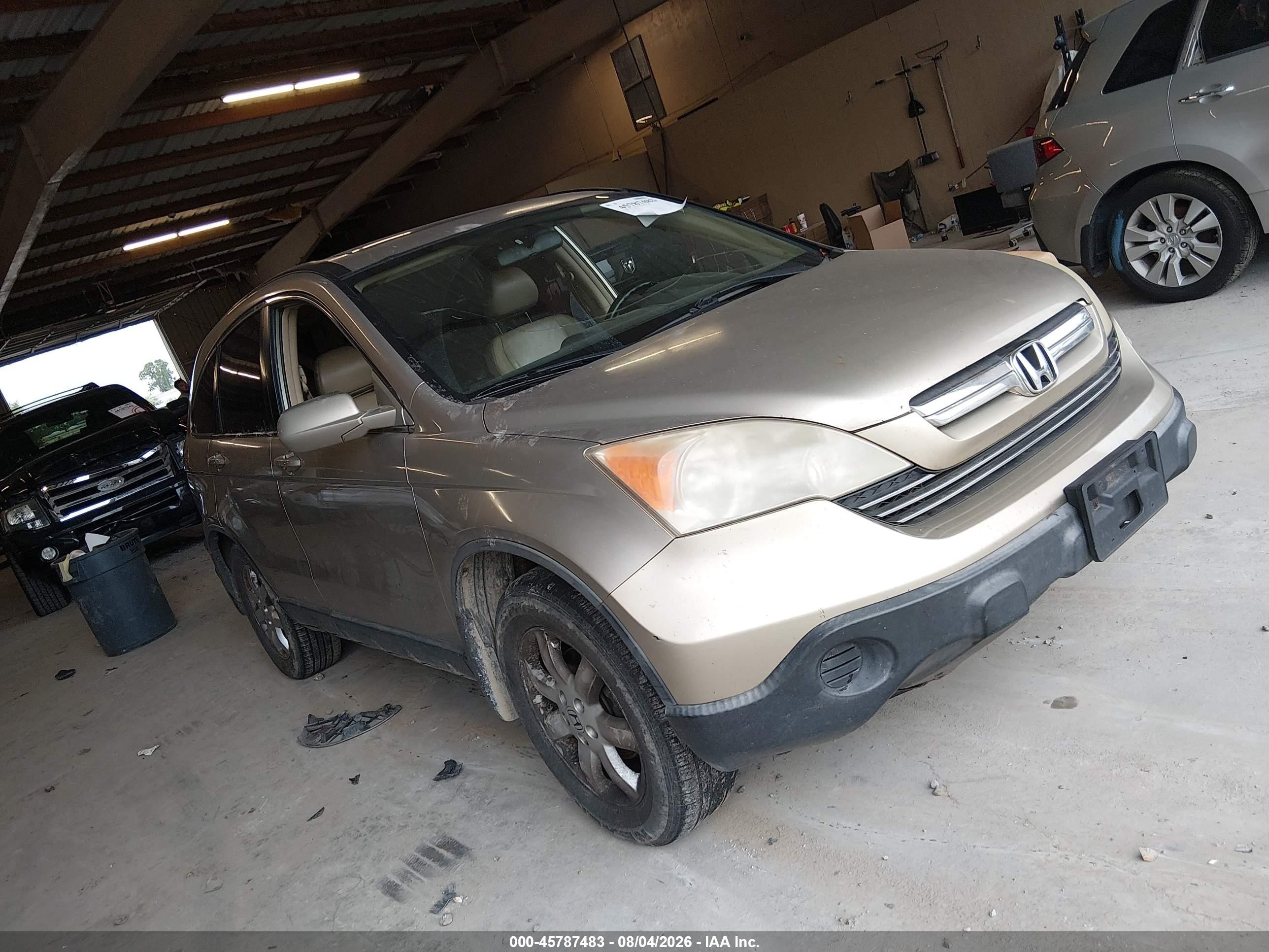 2007 Honda Cr-v Ex-l Gold vin: JHLRE48787C088177