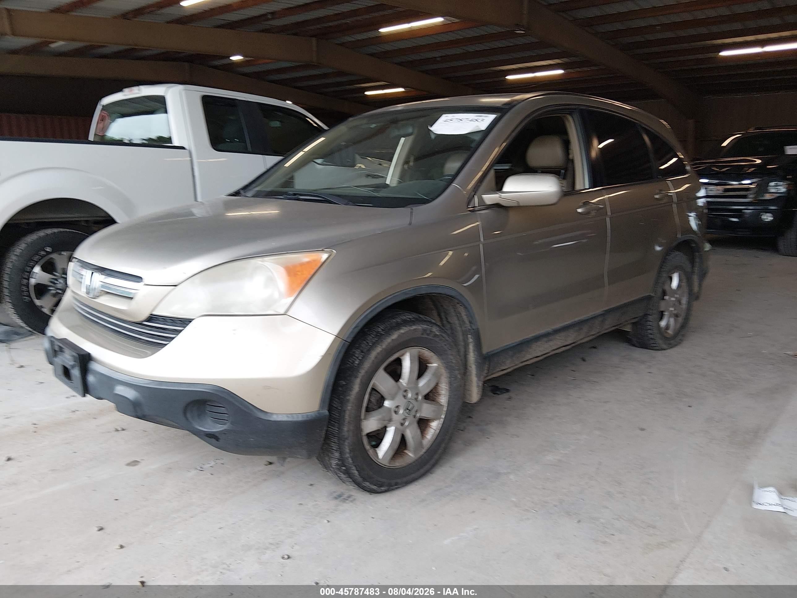 2007 Honda Cr-v Ex-l Gold vin: JHLRE48787C088177