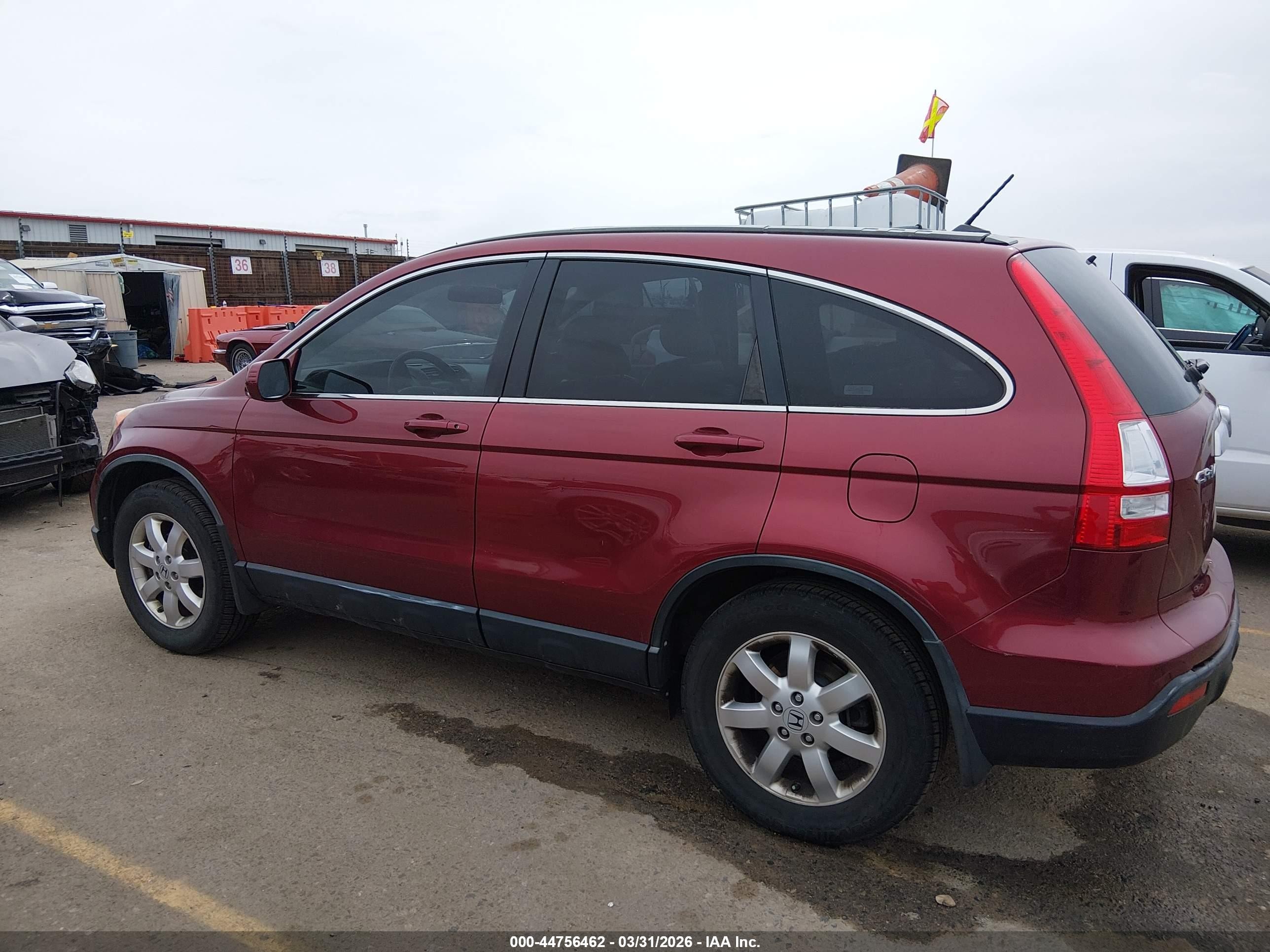 2007 Honda Cr-v Ex-l Maroon vin: JHLRE48787C088311