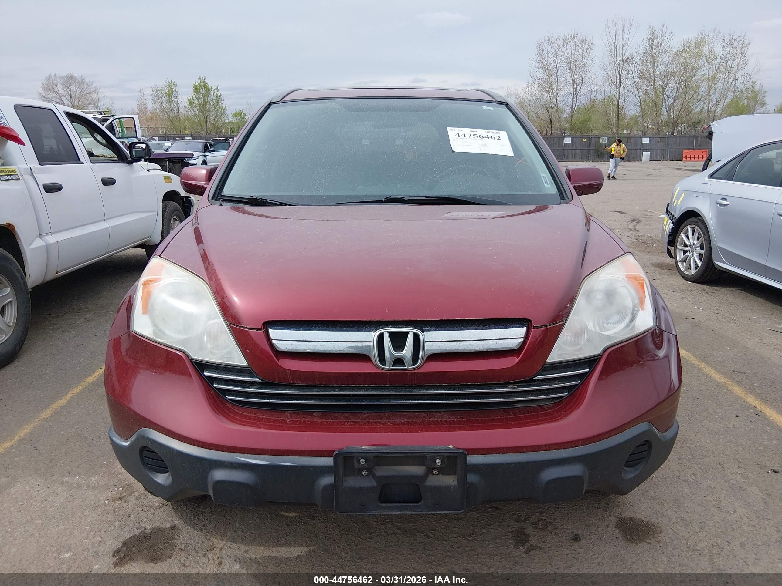 2007 Honda Cr-v Ex-l Maroon vin: JHLRE48787C088311