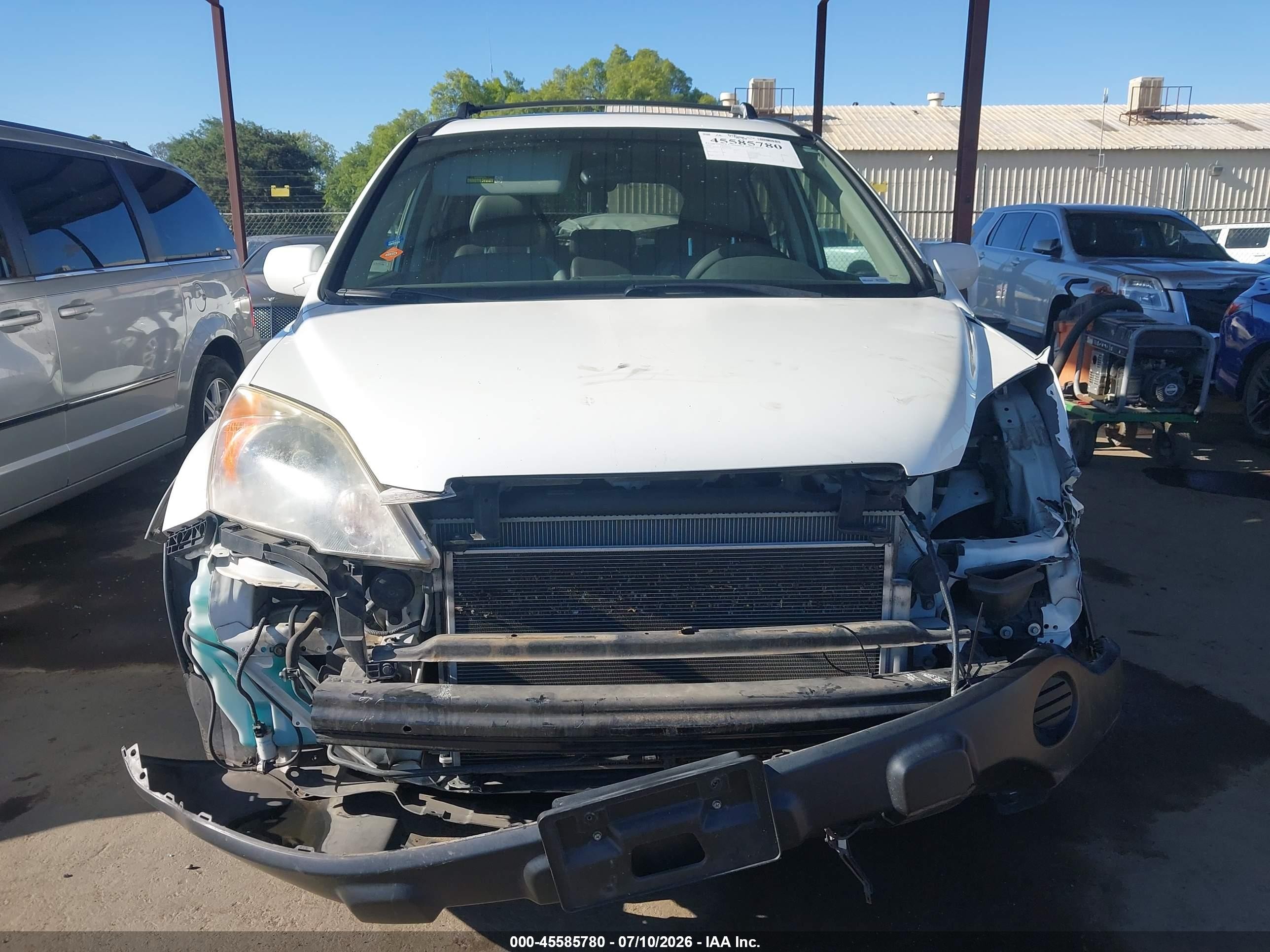 2007 Honda Cr-v Ex-l White vin: JHLRE48787C089684