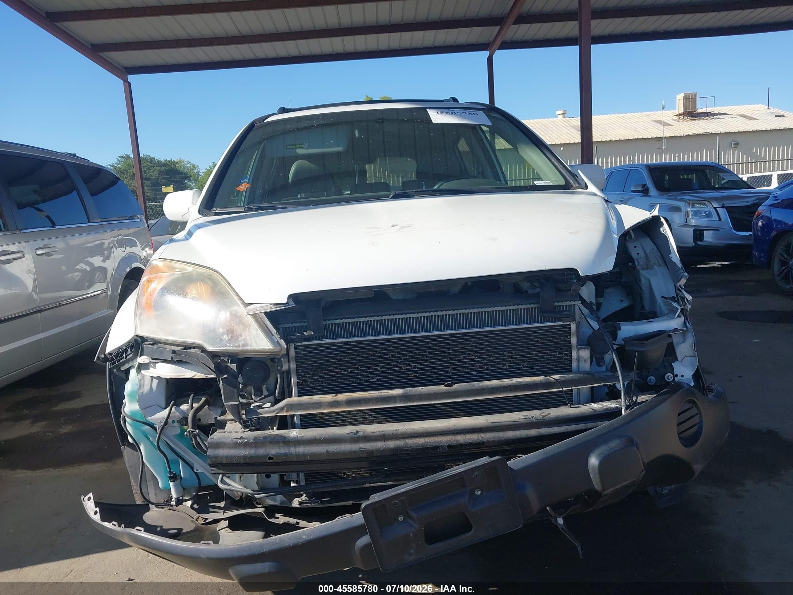 2007 Honda Cr-v Ex-l White vin: JHLRE48787C089684