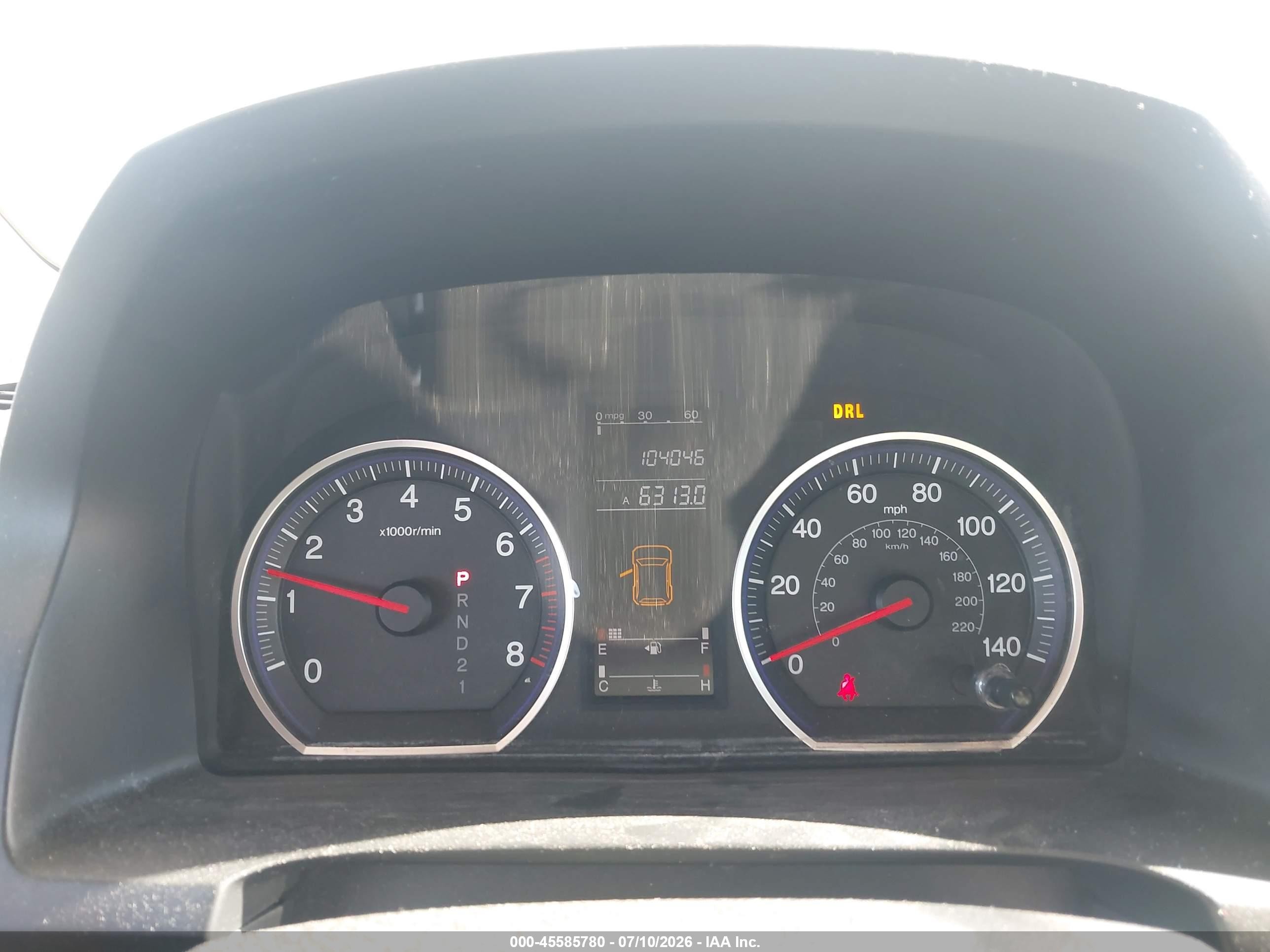 2007 Honda Cr-v Ex-l White vin: JHLRE48787C089684
