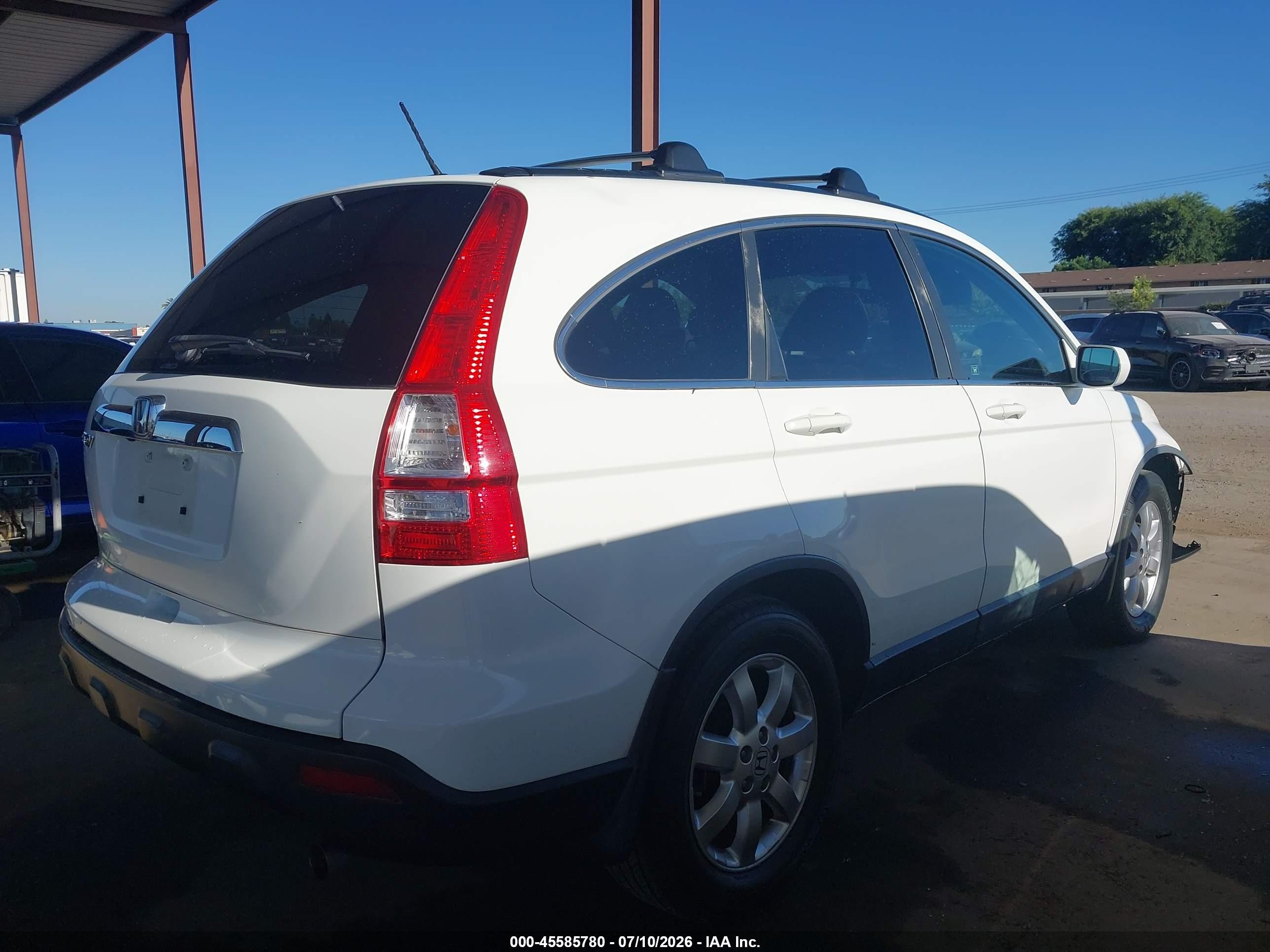 2007 Honda Cr-v Ex-l White vin: JHLRE48787C089684