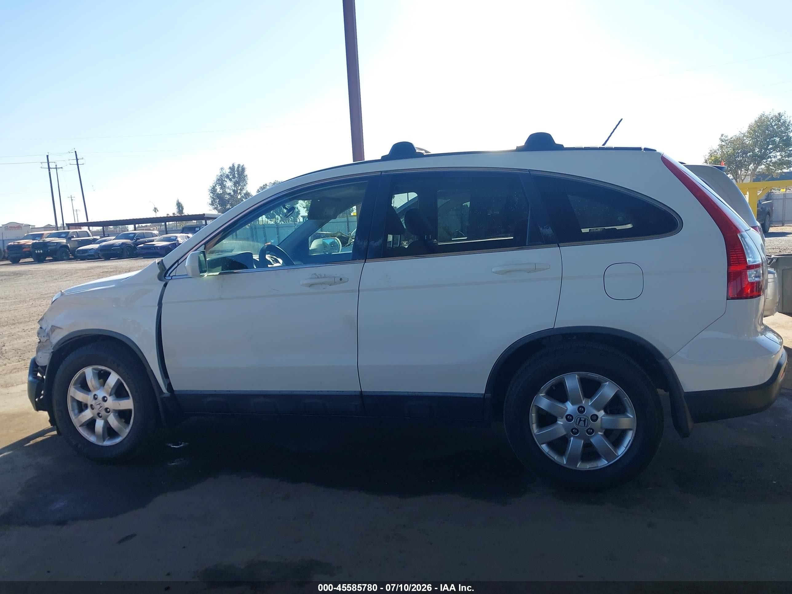 2007 Honda Cr-v Ex-l White vin: JHLRE48787C089684