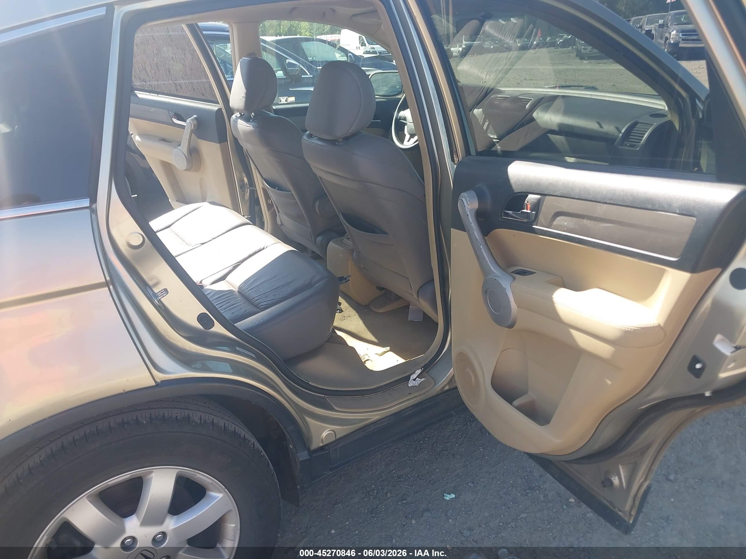 2007 Honda Cr-v Ex-l Gold vin: JHLRE48787C092844