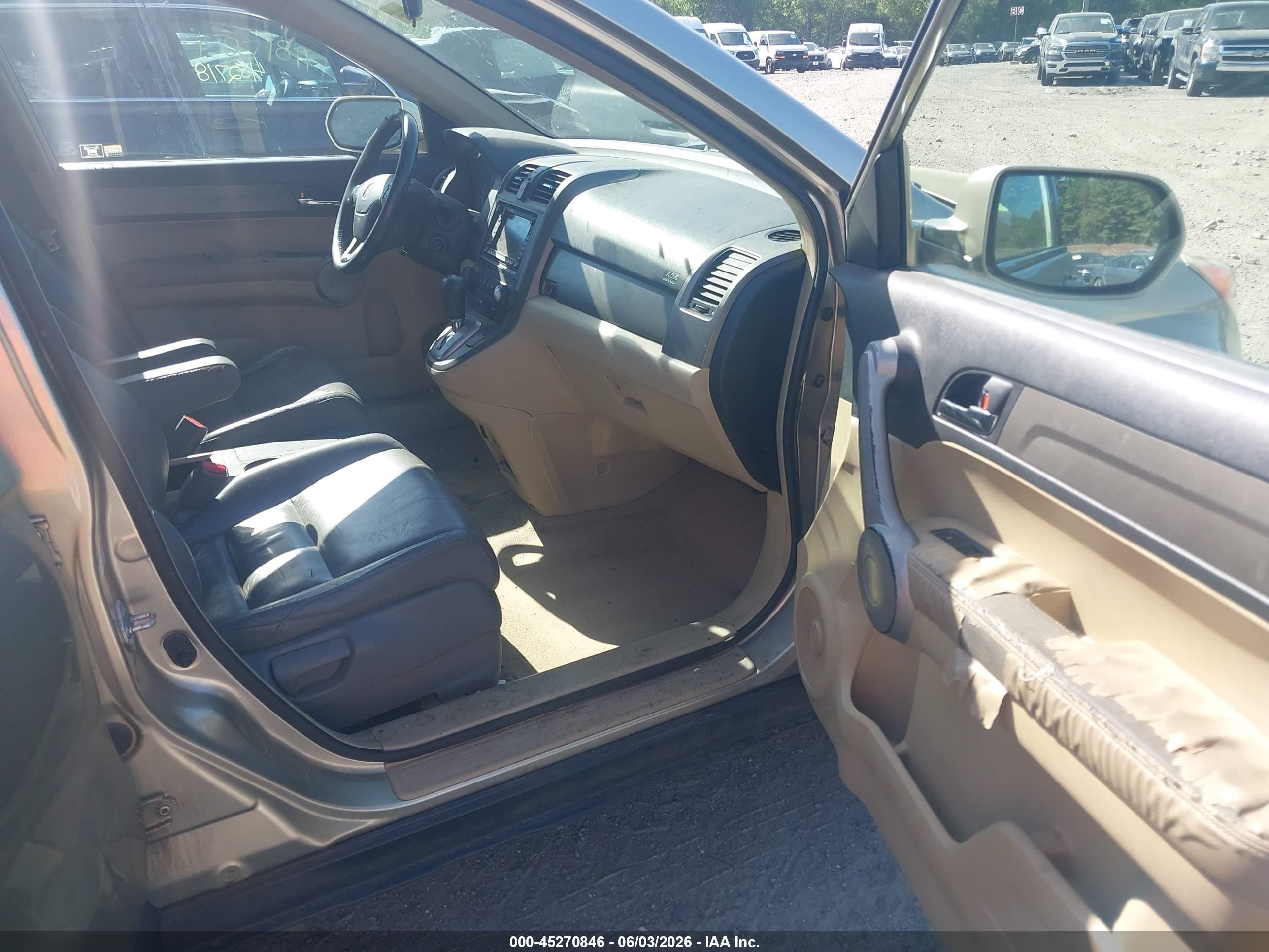 2007 Honda Cr-v Ex-l Gold vin: JHLRE48787C092844