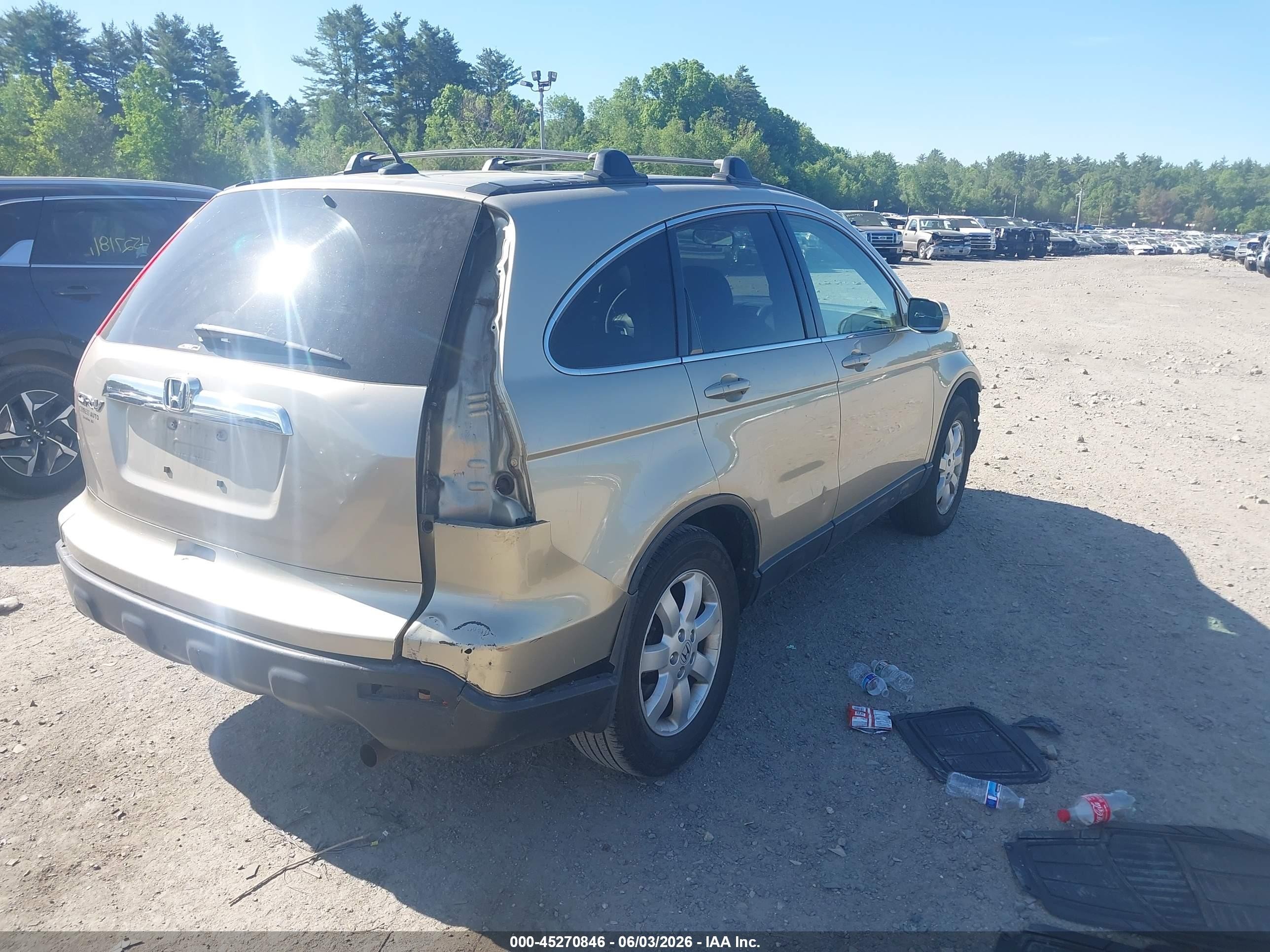 2007 Honda Cr-v Ex-l Gold vin: JHLRE48787C092844