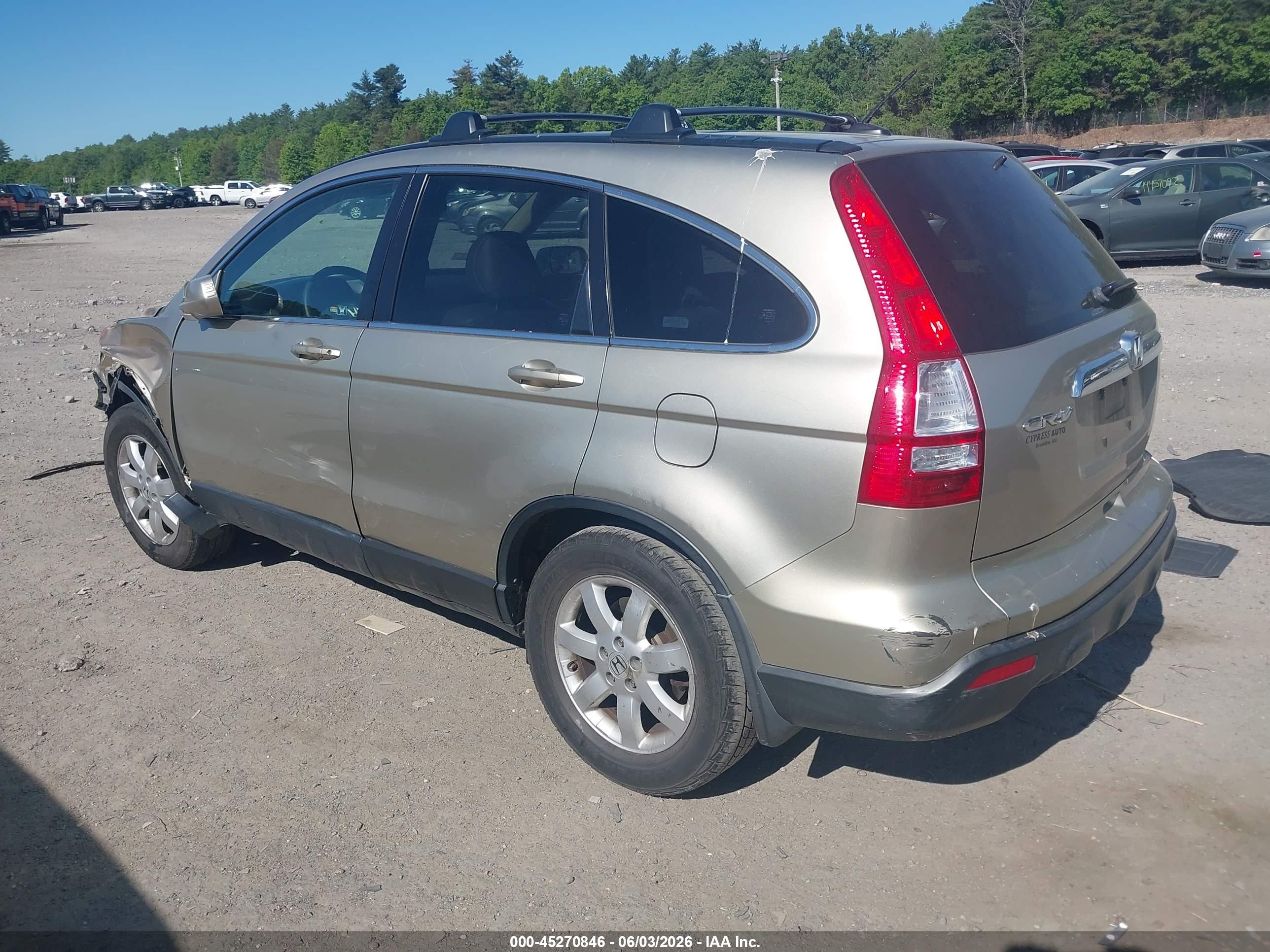 2007 Honda Cr-v Ex-l Gold vin: JHLRE48787C092844