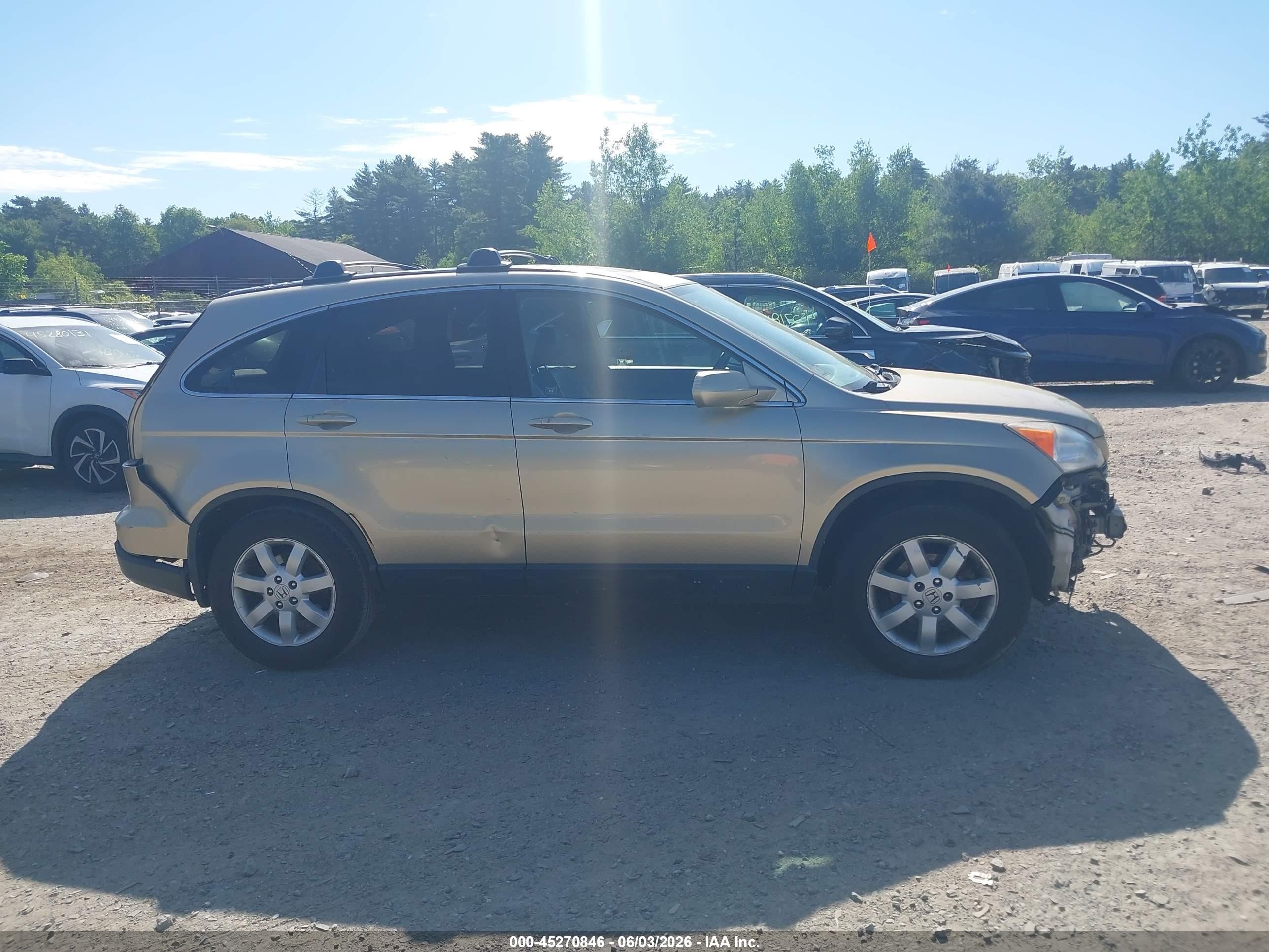 2007 Honda Cr-v Ex-l Gold vin: JHLRE48787C092844