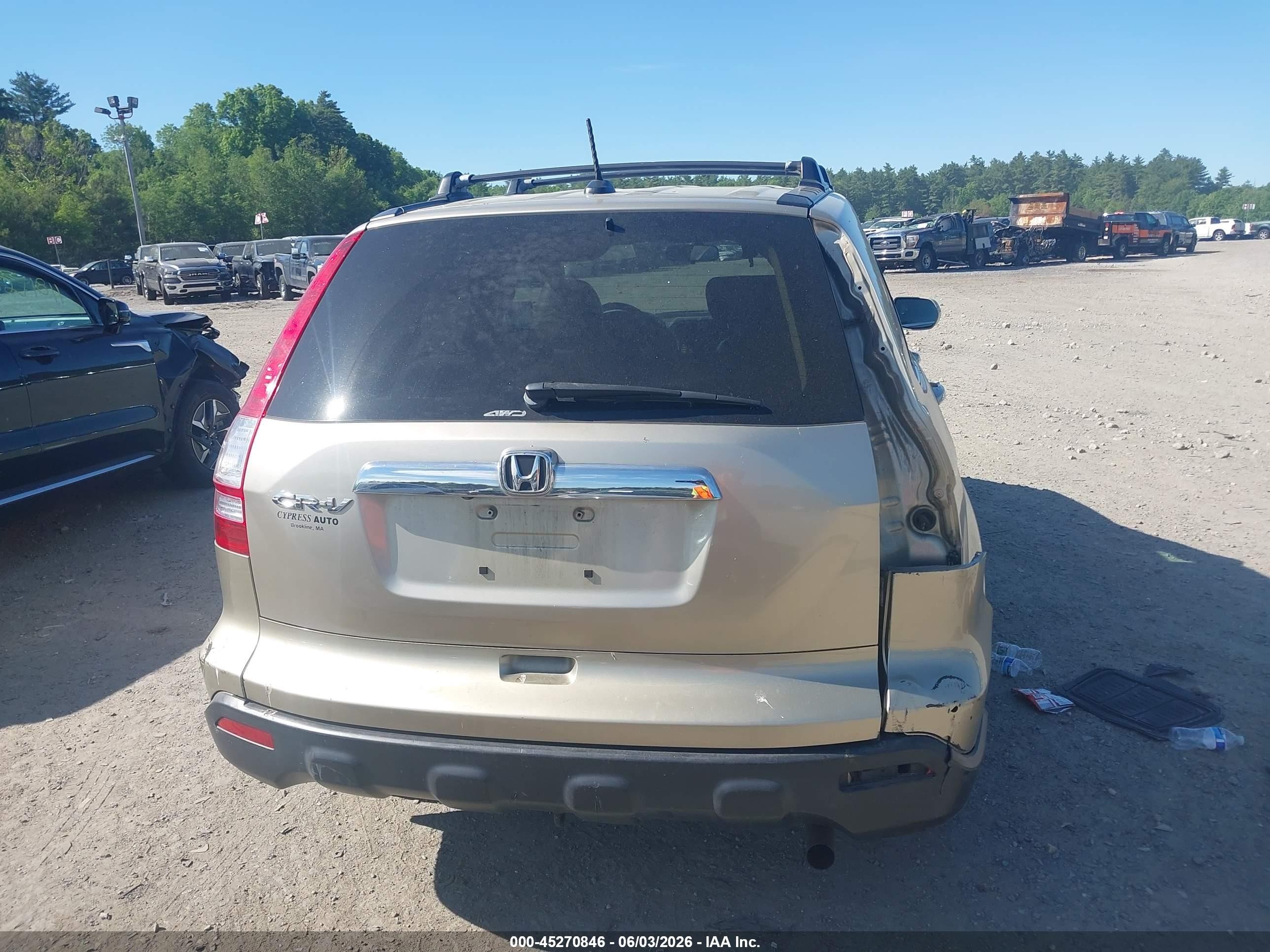 2007 Honda Cr-v Ex-l Gold vin: JHLRE48787C092844