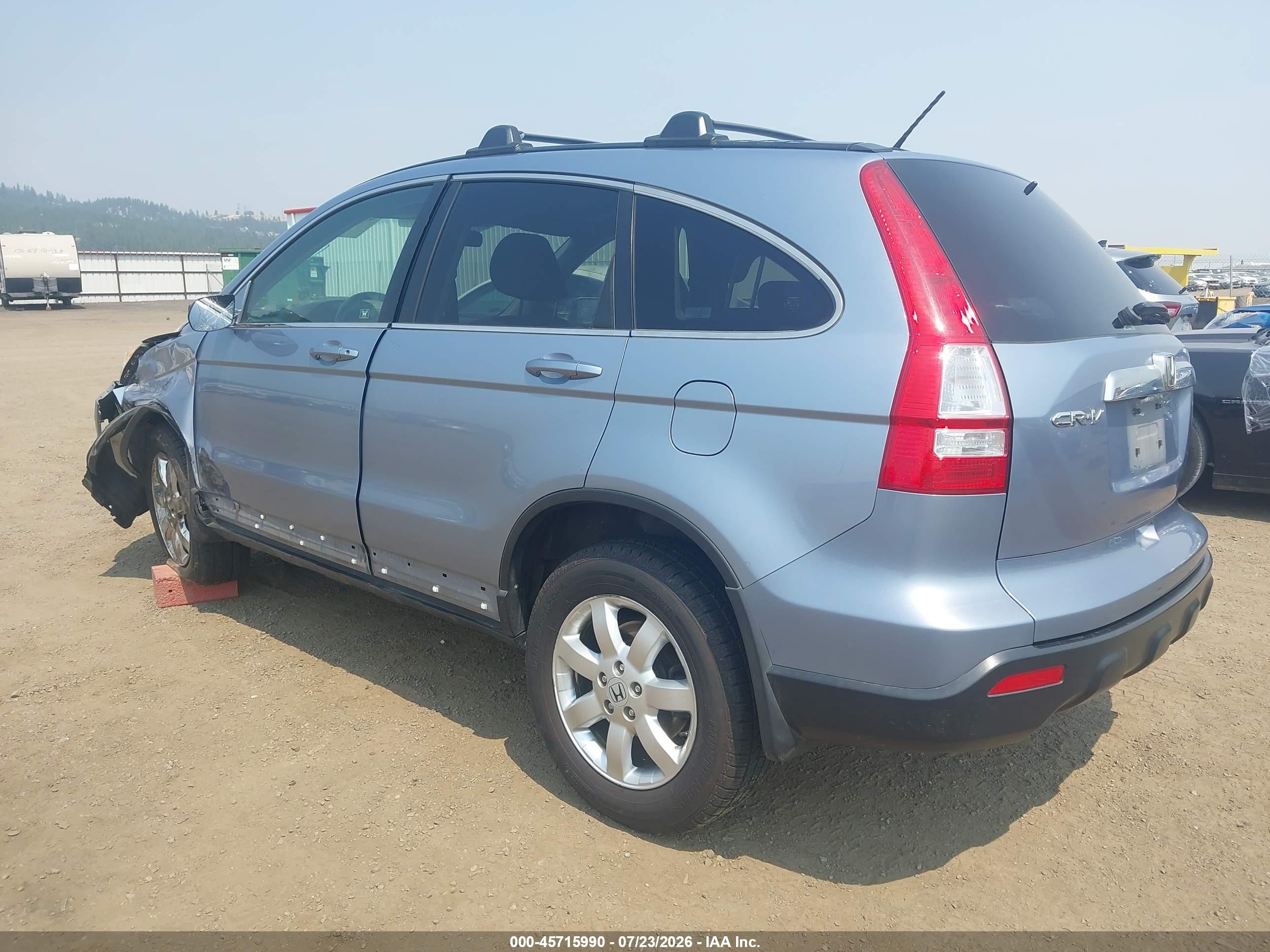 2007 Honda Cr-v Ex-l Light Blue vin: JHLRE48787C100411