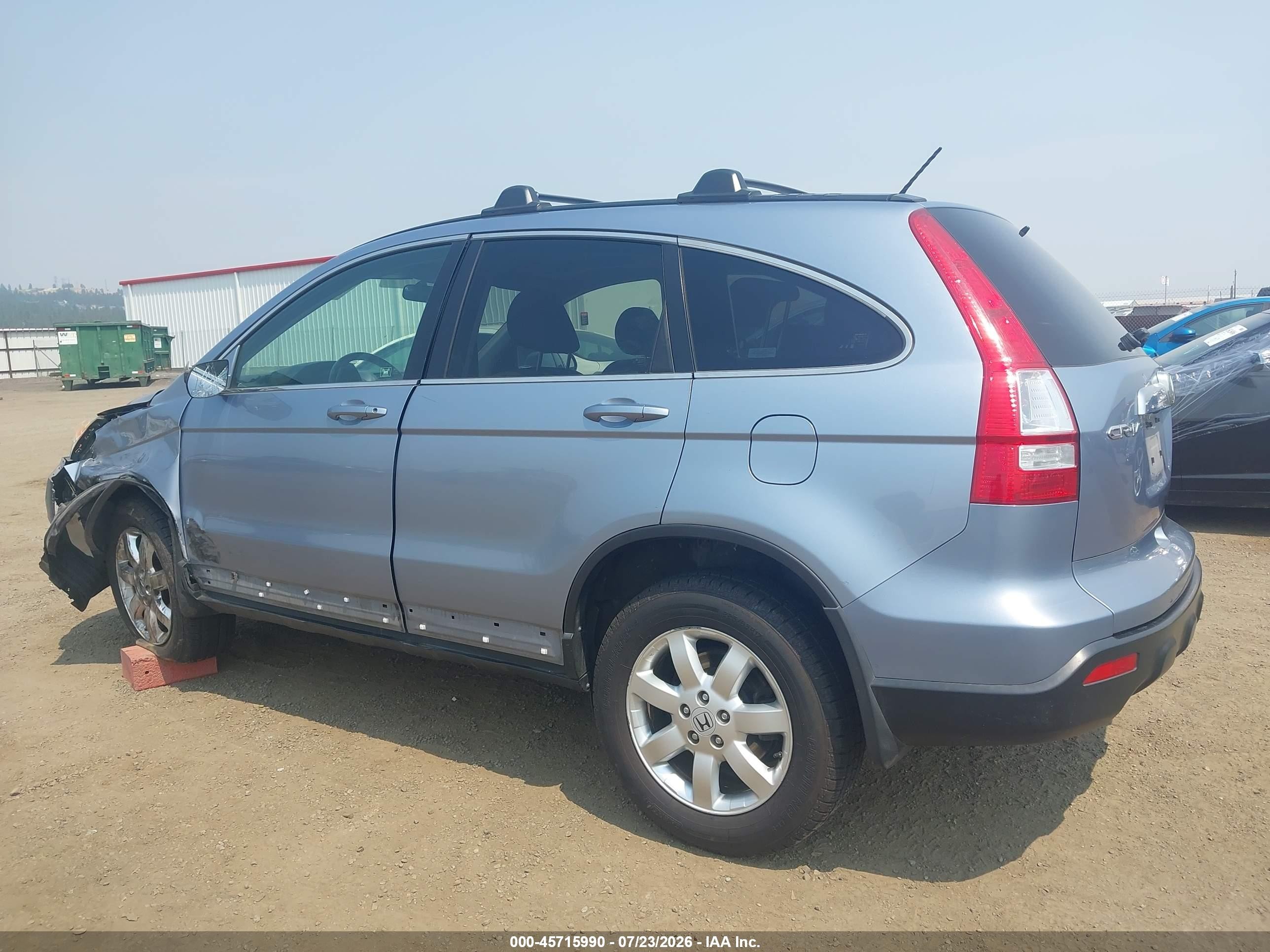 2007 Honda Cr-v Ex-l Light Blue vin: JHLRE48787C100411