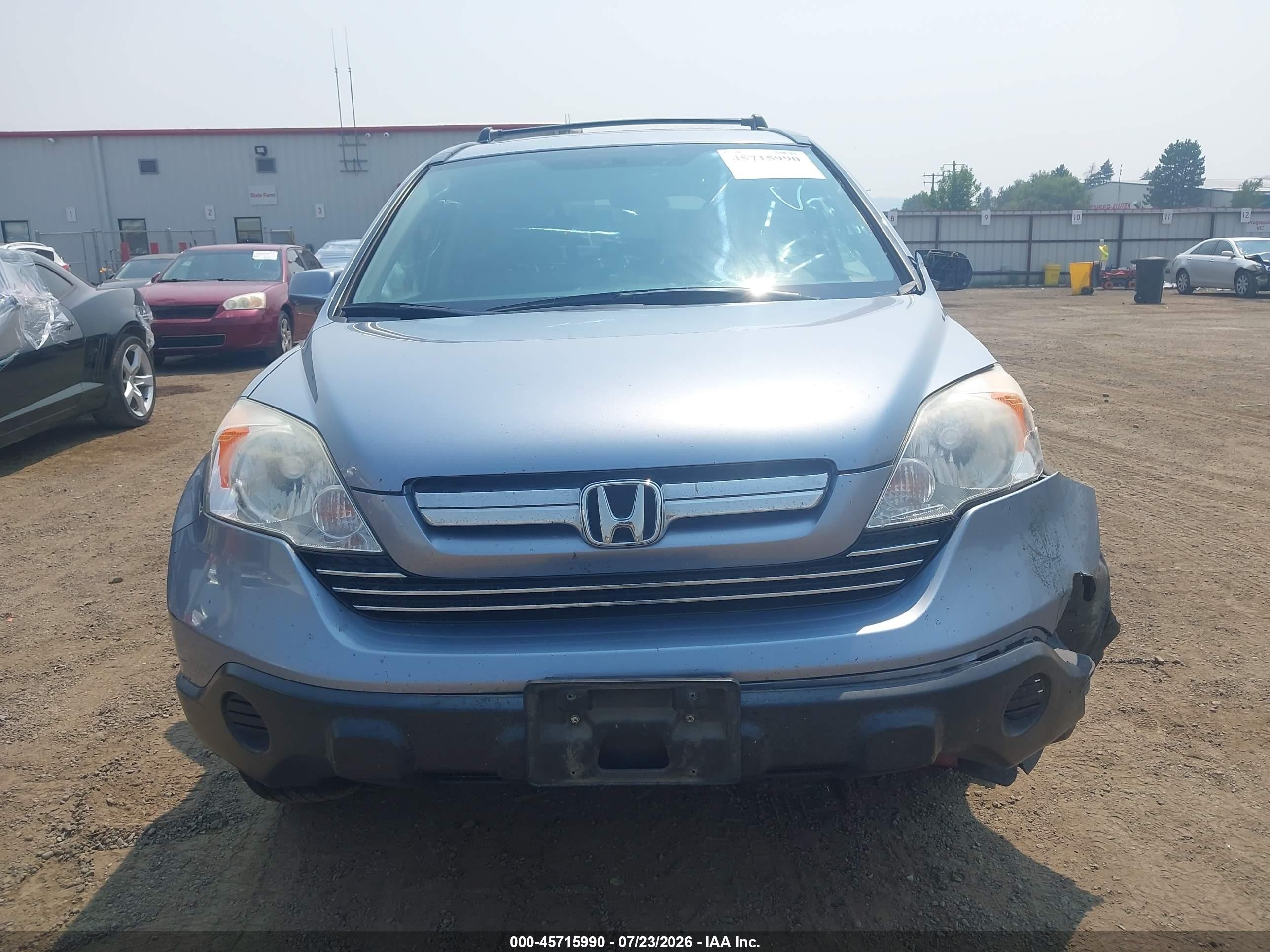 2007 Honda Cr-v Ex-l Light Blue vin: JHLRE48787C100411