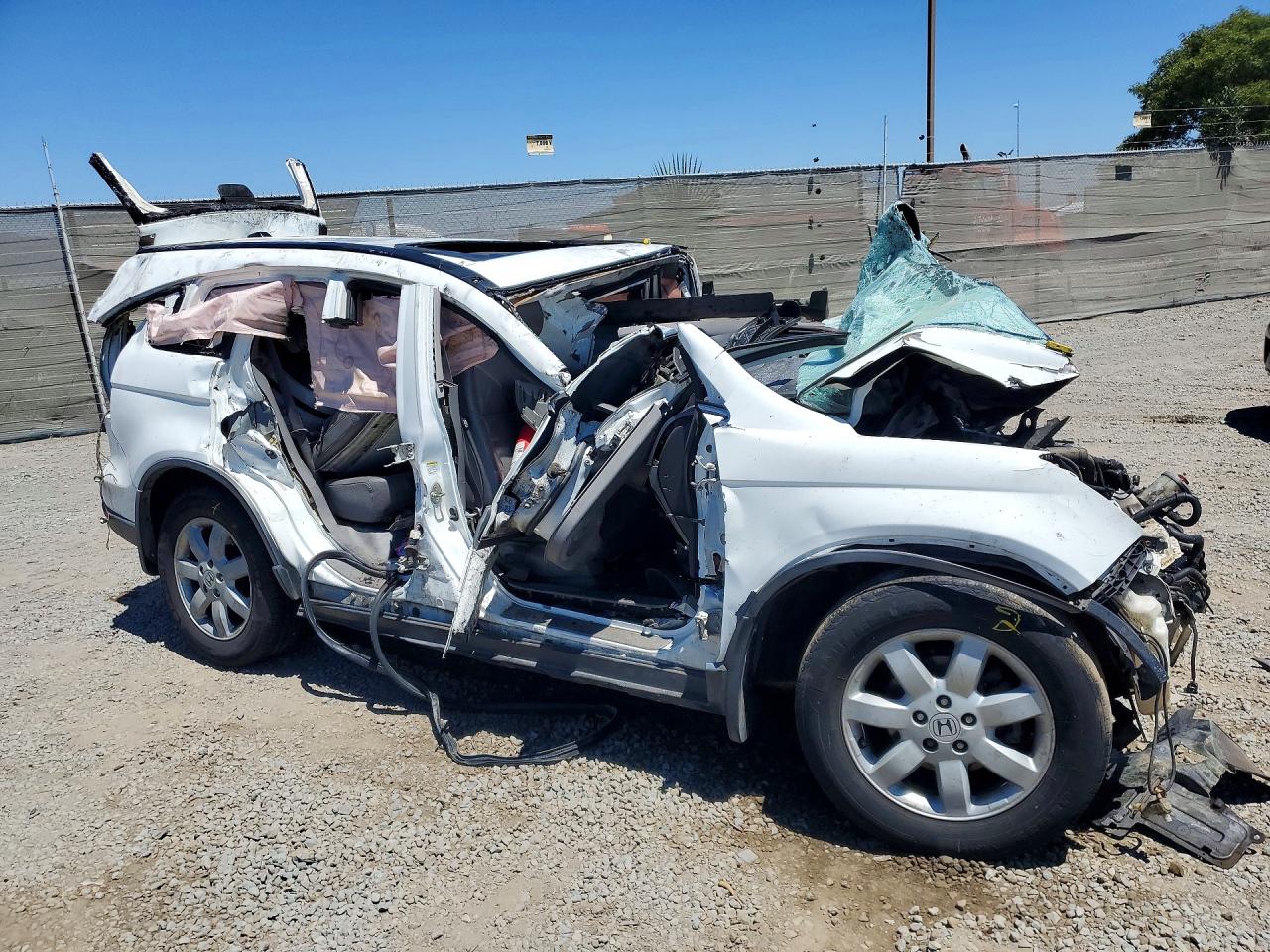 2007 Honda Cr-v Exl White vin: JHLRE48787C118939