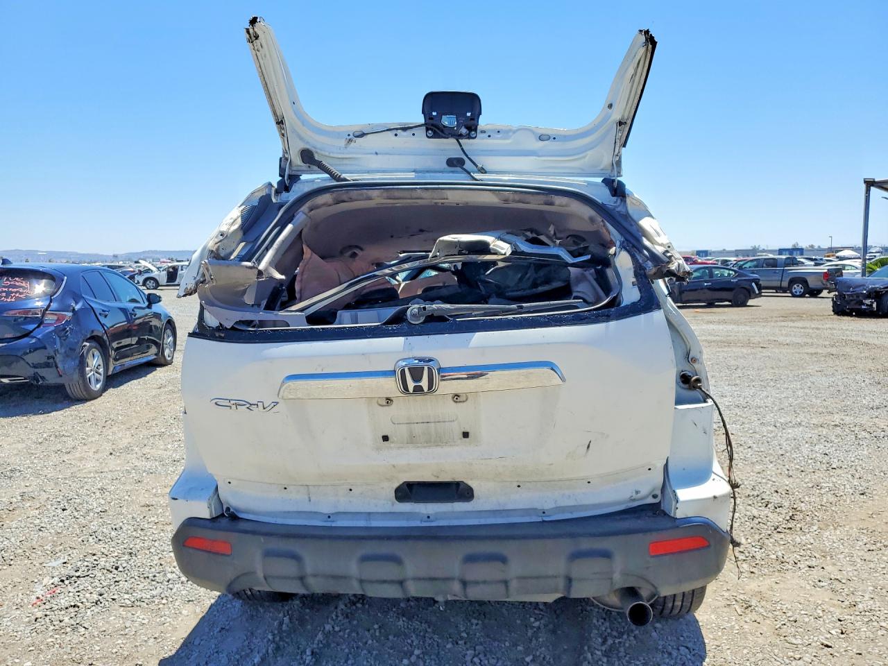 2007 Honda Cr-v Exl White vin: JHLRE48787C118939