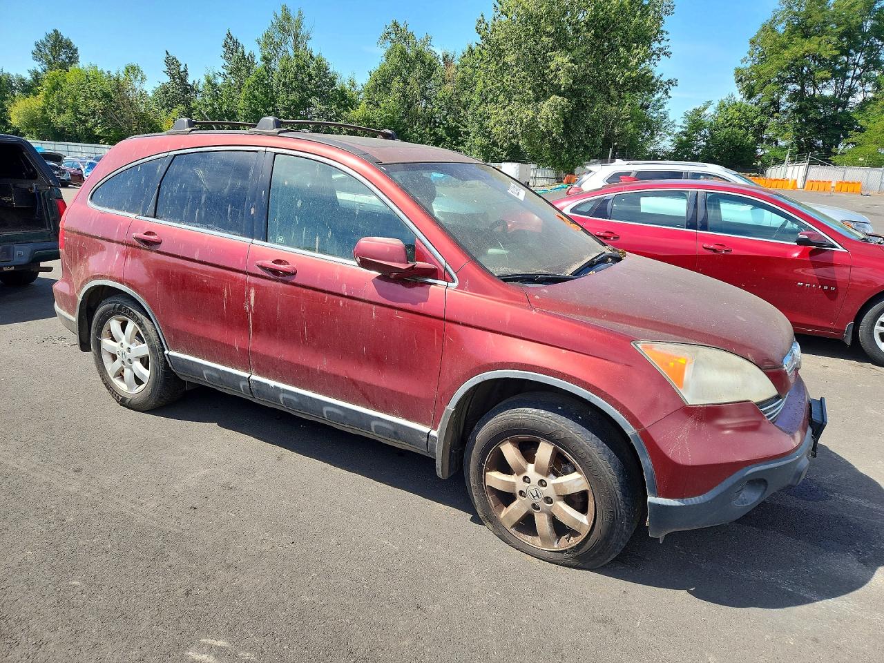 2007 Honda Cr-v Exl Red vin: JHLRE48787C122585