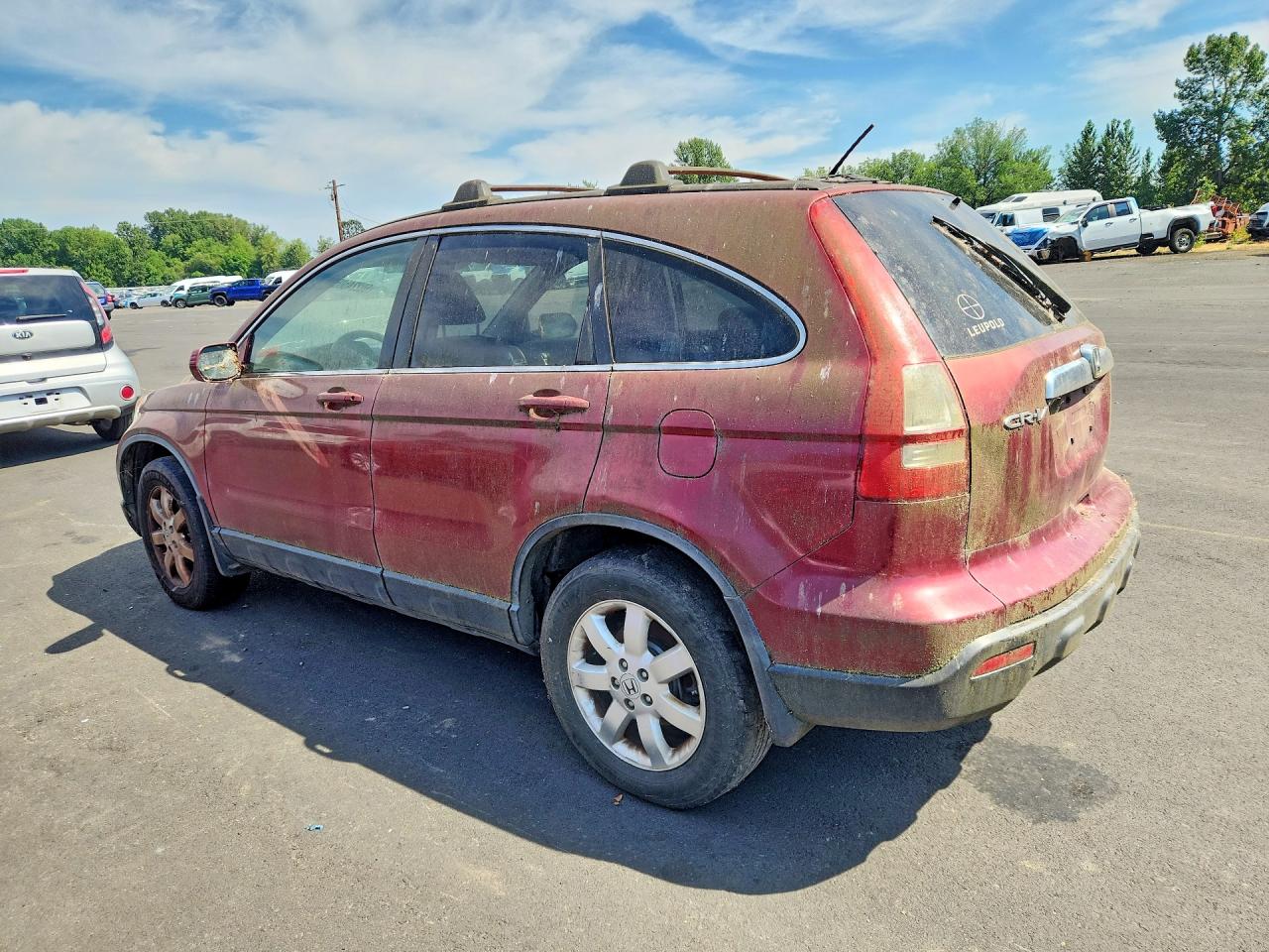2007 Honda Cr-v Exl Red vin: JHLRE48787C122585