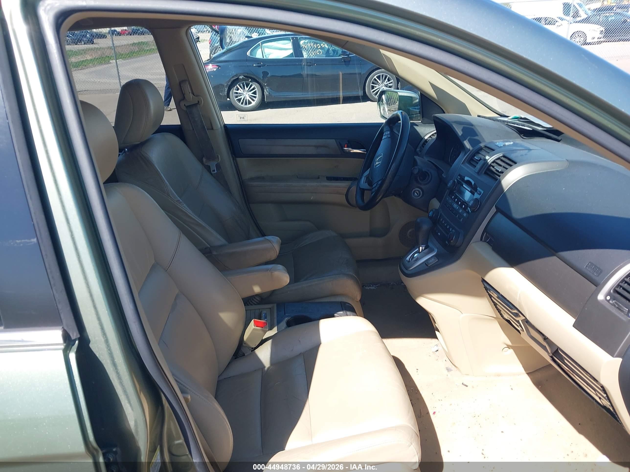 2007 Honda Cr-v Ex-l Green vin: JHLRE48787C122828