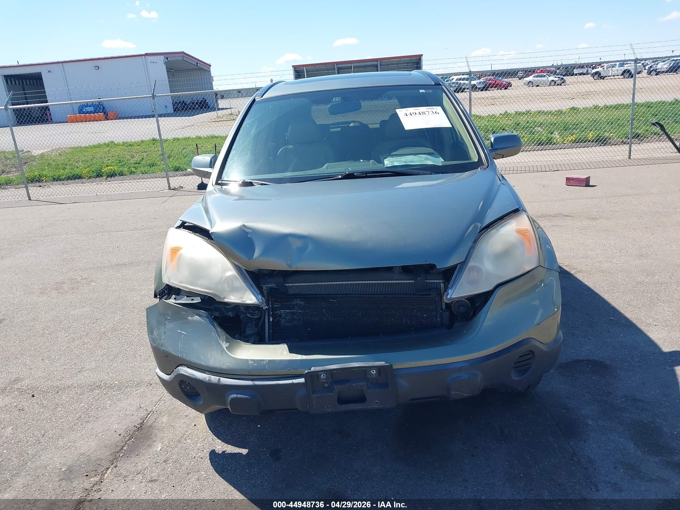 2007 Honda Cr-v Ex-l Green vin: JHLRE48787C122828