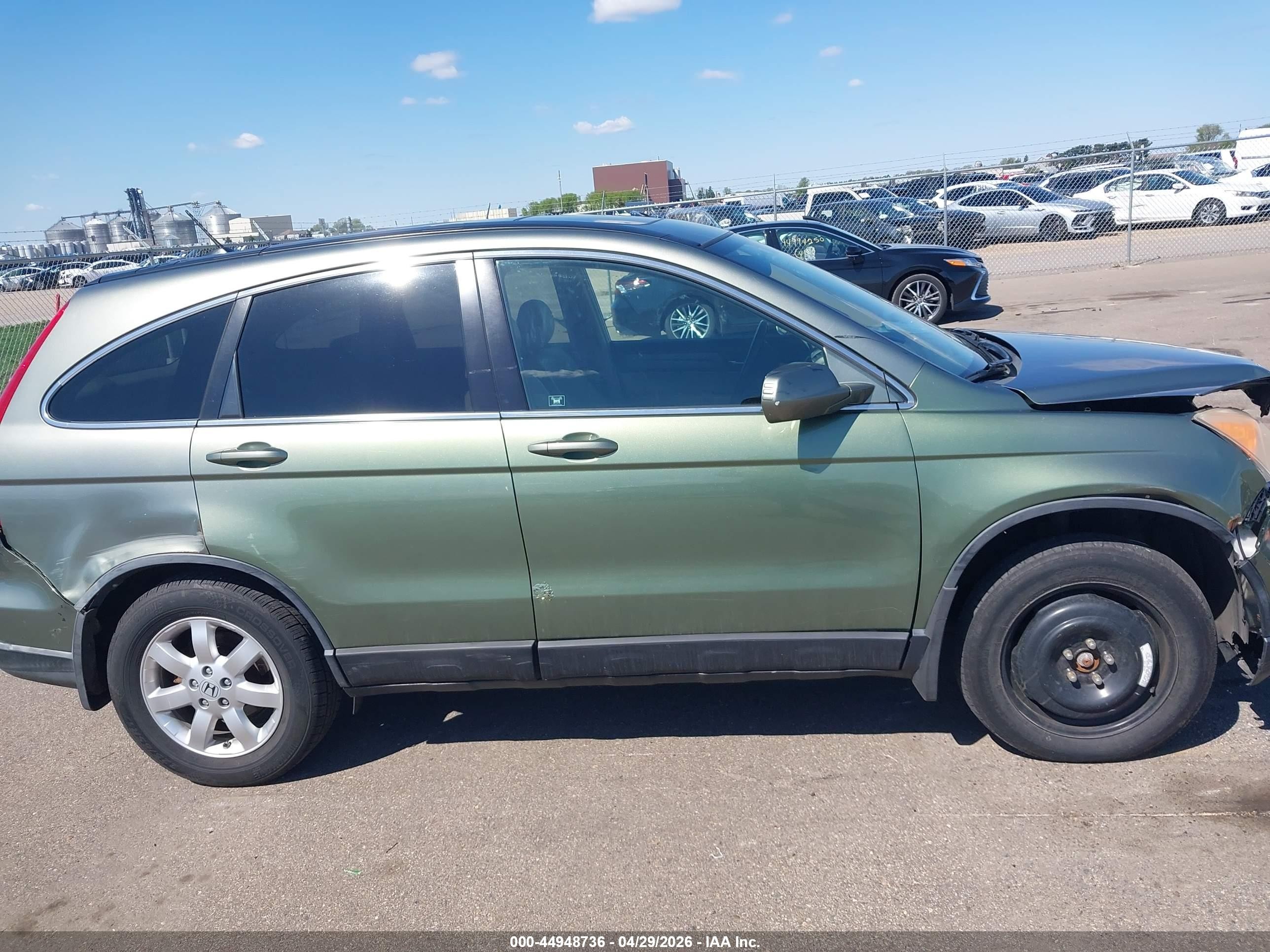2007 Honda Cr-v Ex-l Green vin: JHLRE48787C122828