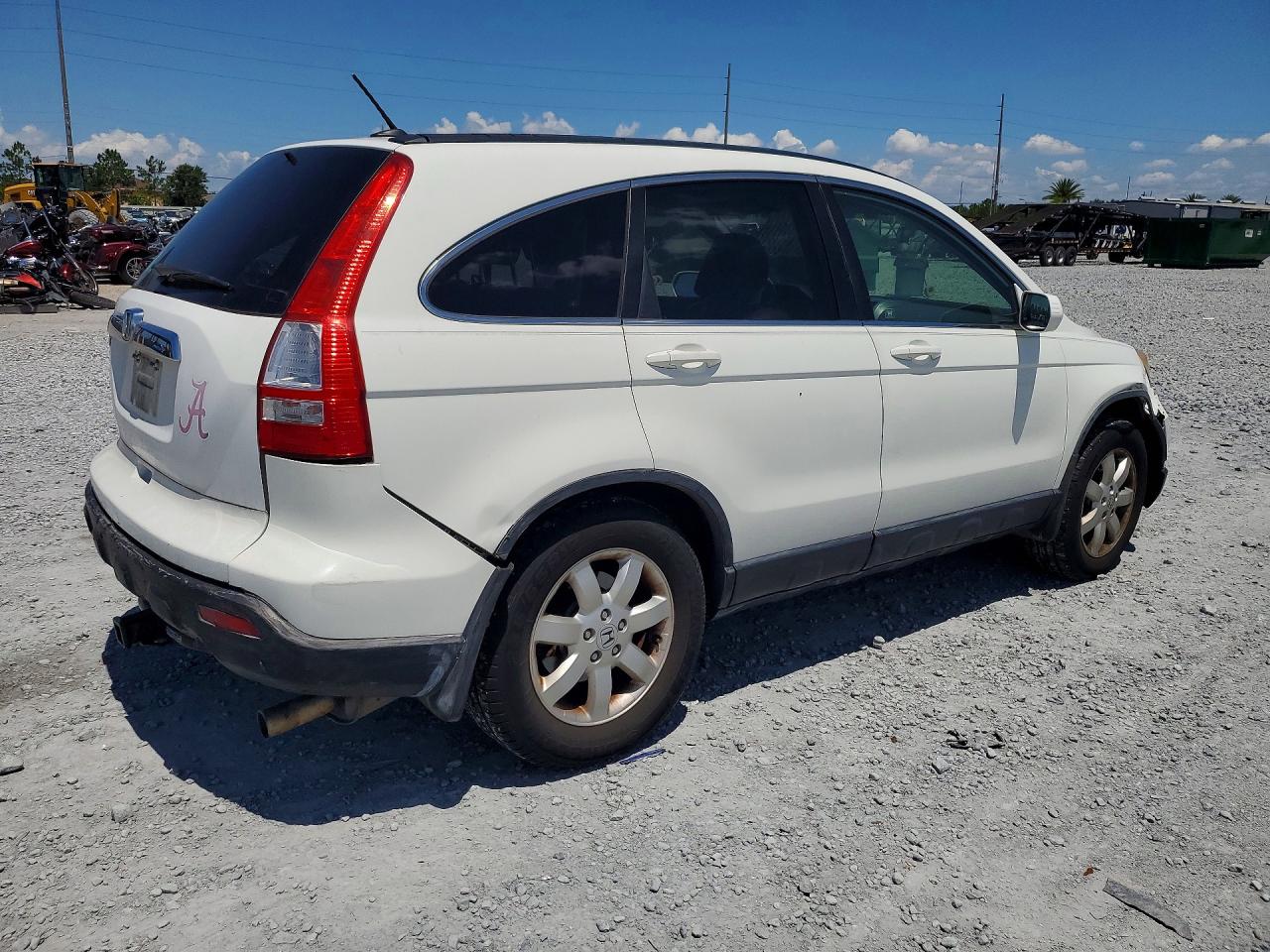 2007 Honda Cr-v Exl White vin: JHLRE48787C123218