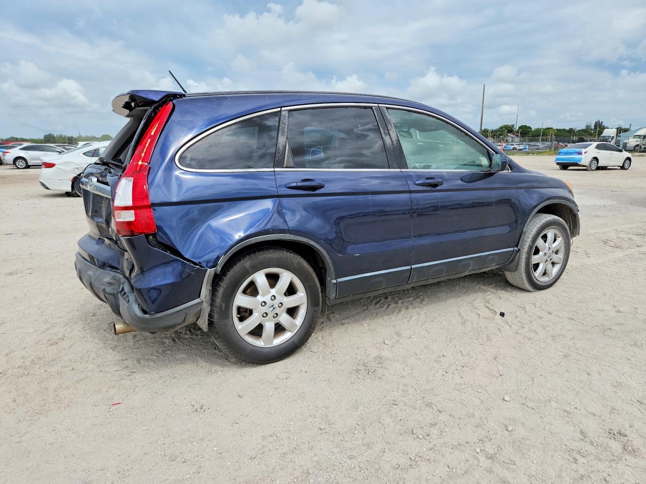 2008 Honda Cr-v Exl Blue vin: JHLRE48788C019572