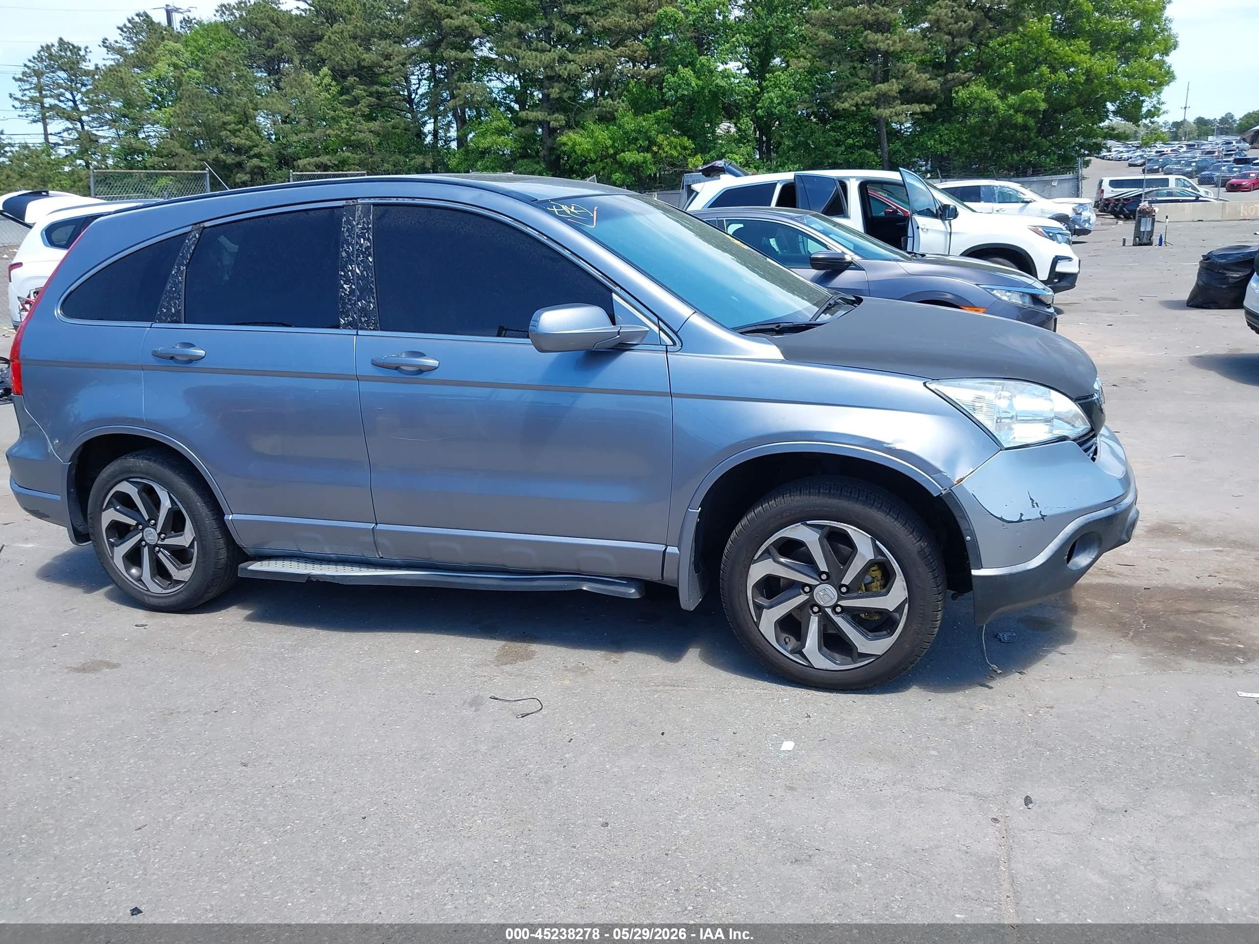 2008 Honda Cr-v Ex-l Blue vin: JHLRE48788C028143