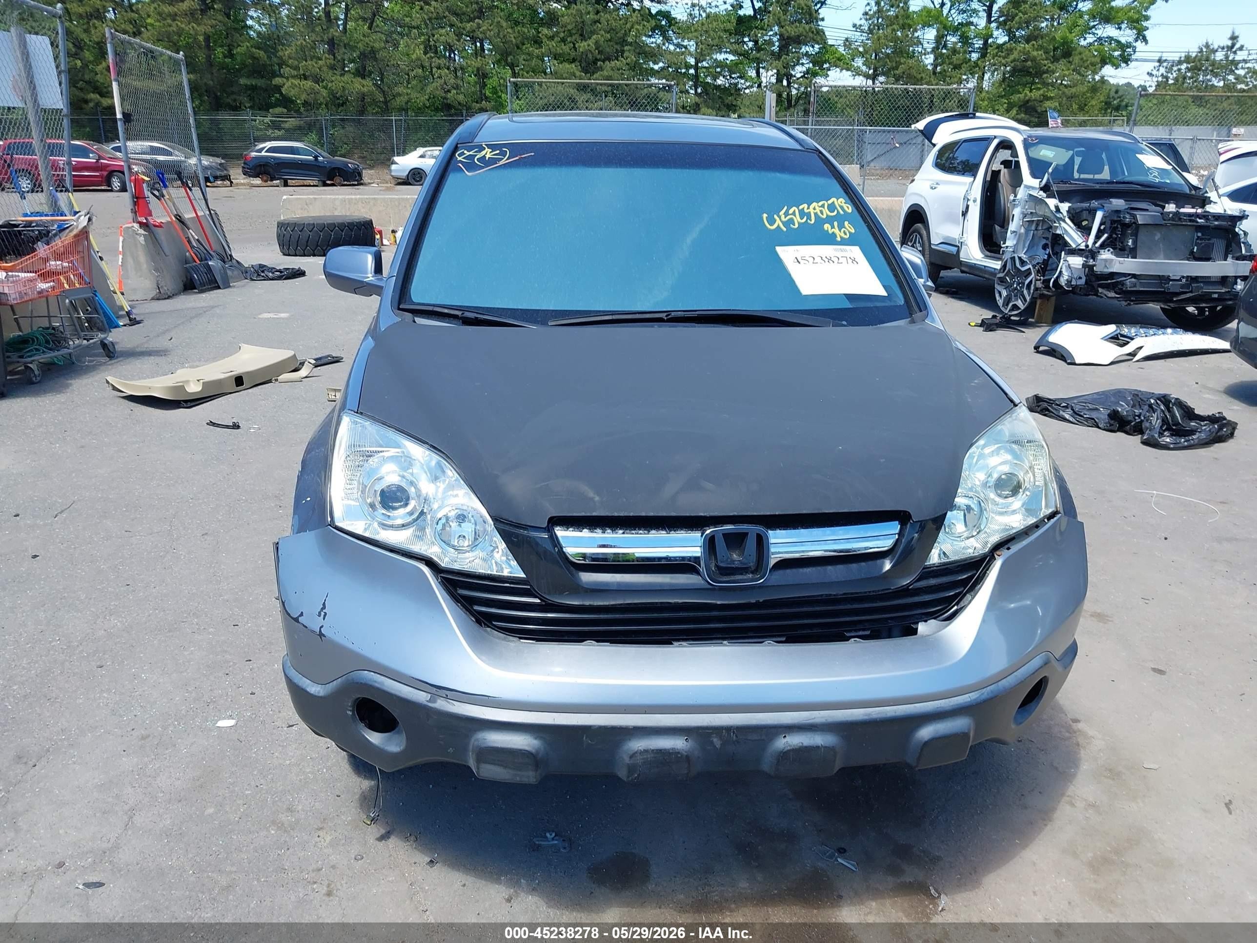 2008 Honda Cr-v Ex-l Blue vin: JHLRE48788C028143