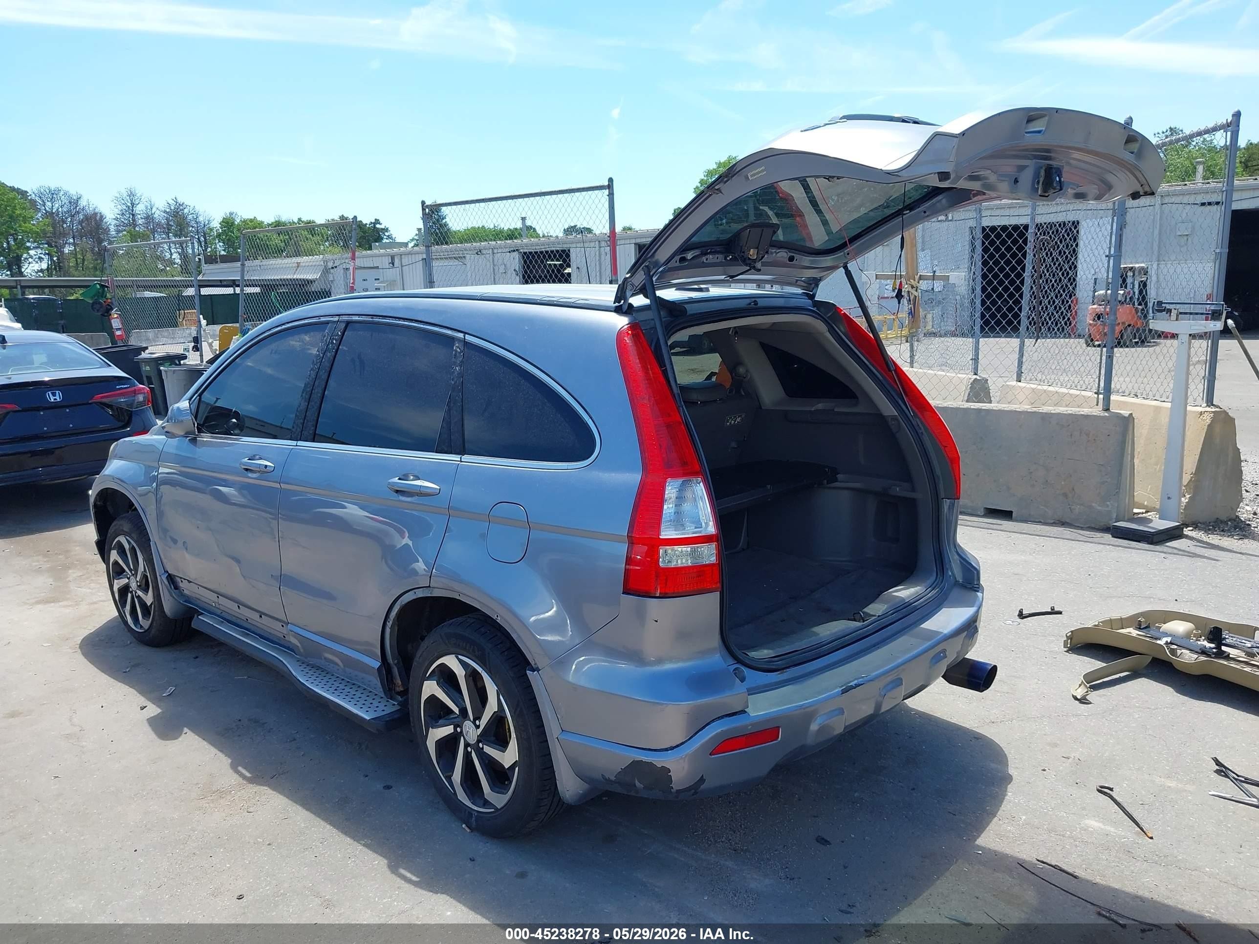 2008 Honda Cr-v Ex-l Blue vin: JHLRE48788C028143