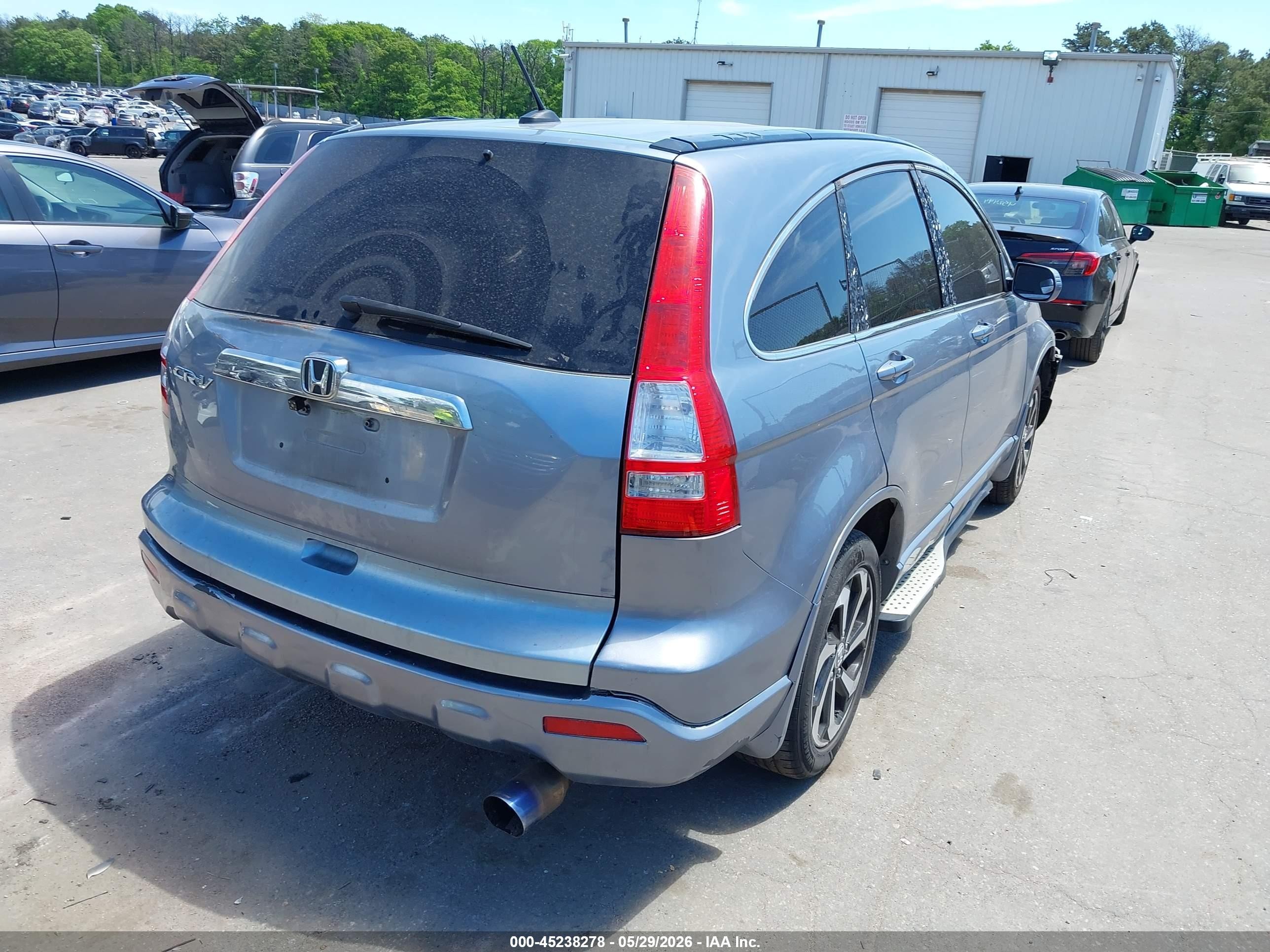 2008 Honda Cr-v Ex-l Blue vin: JHLRE48788C028143