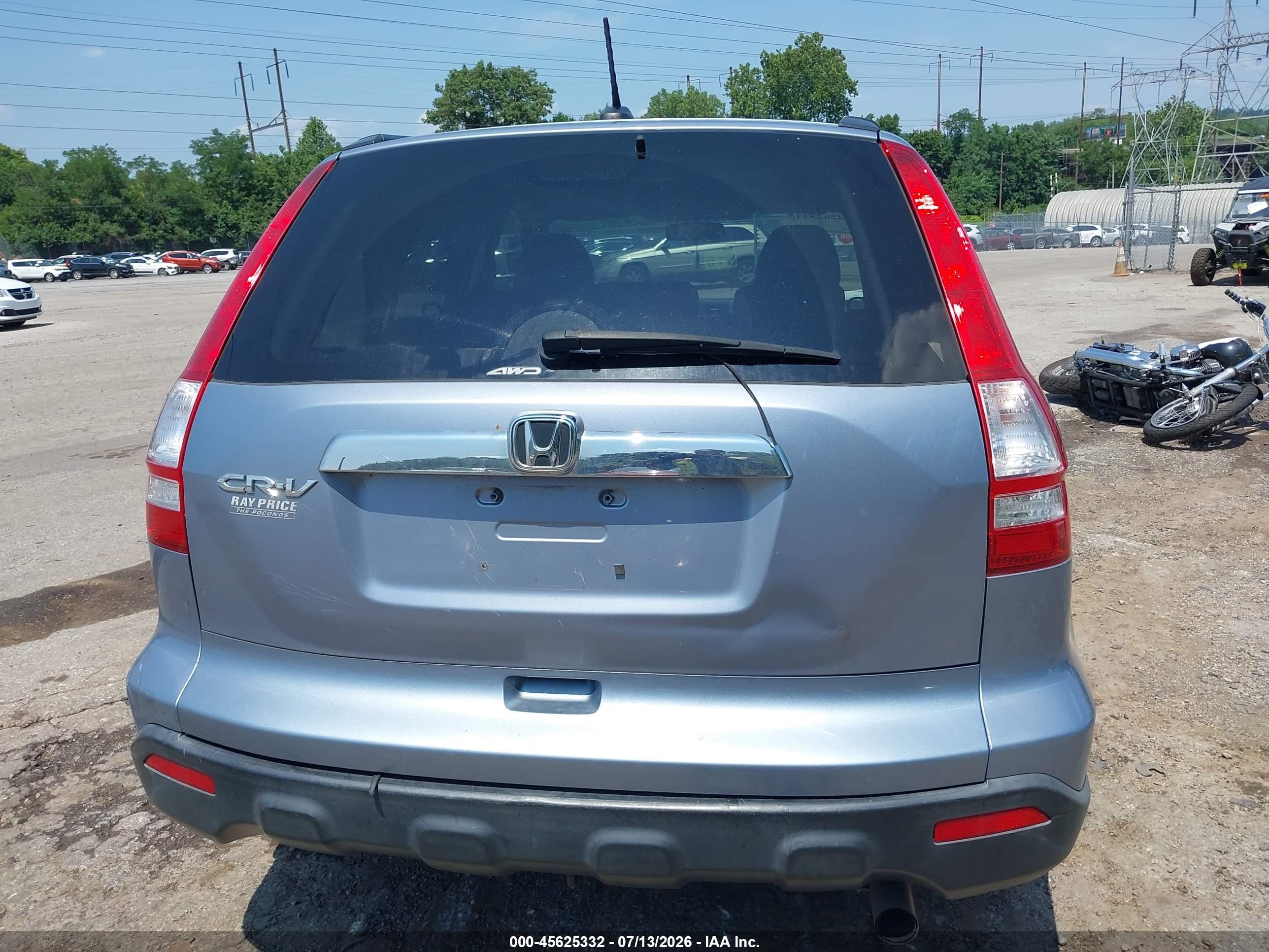 2008 Honda Cr-v Ex-l Blue vin: JHLRE48788C032869
