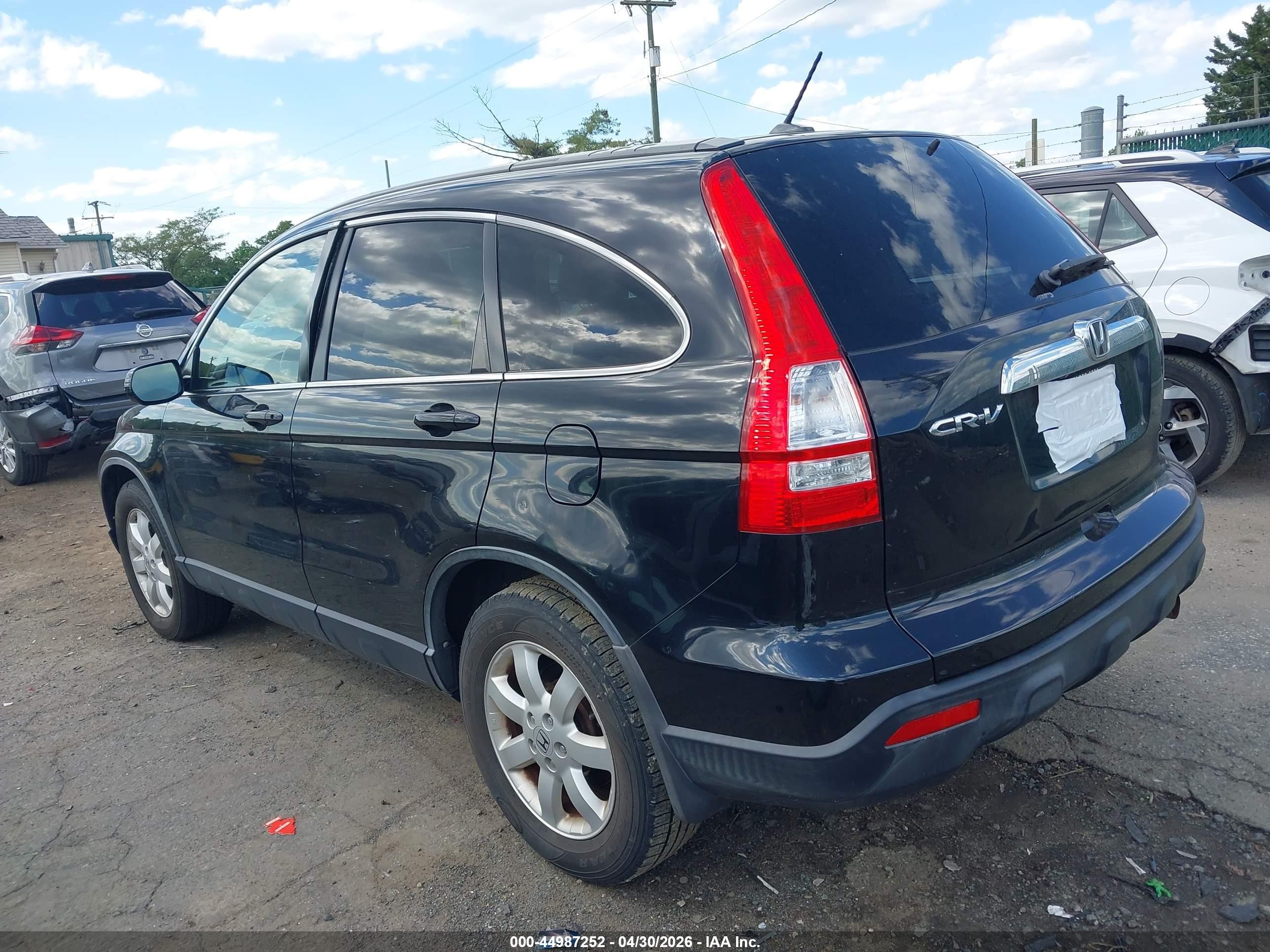 2008 Honda Cr-v Ex-l Black vin: JHLRE48788C037232