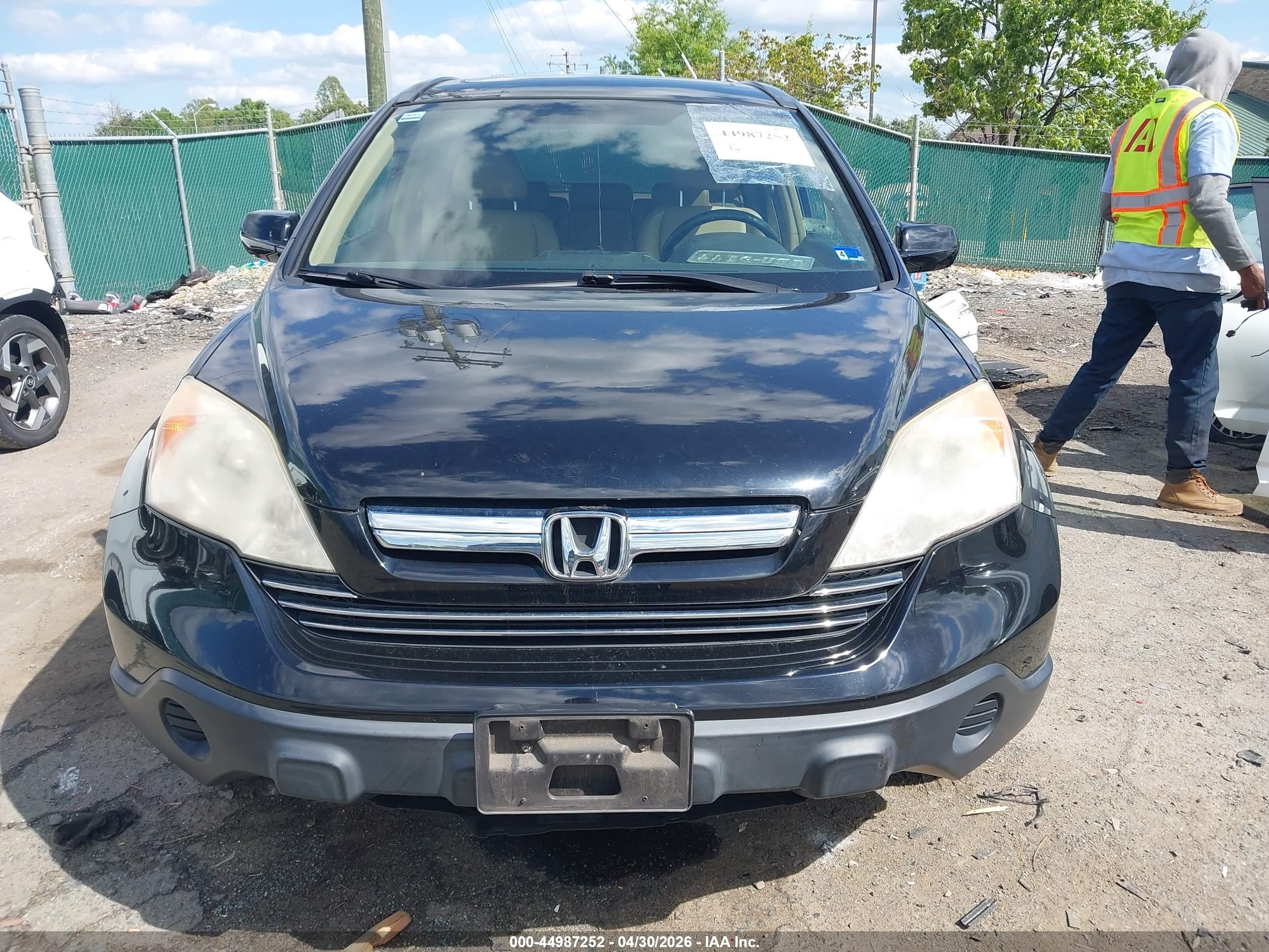 2008 Honda Cr-v Ex-l Black vin: JHLRE48788C037232