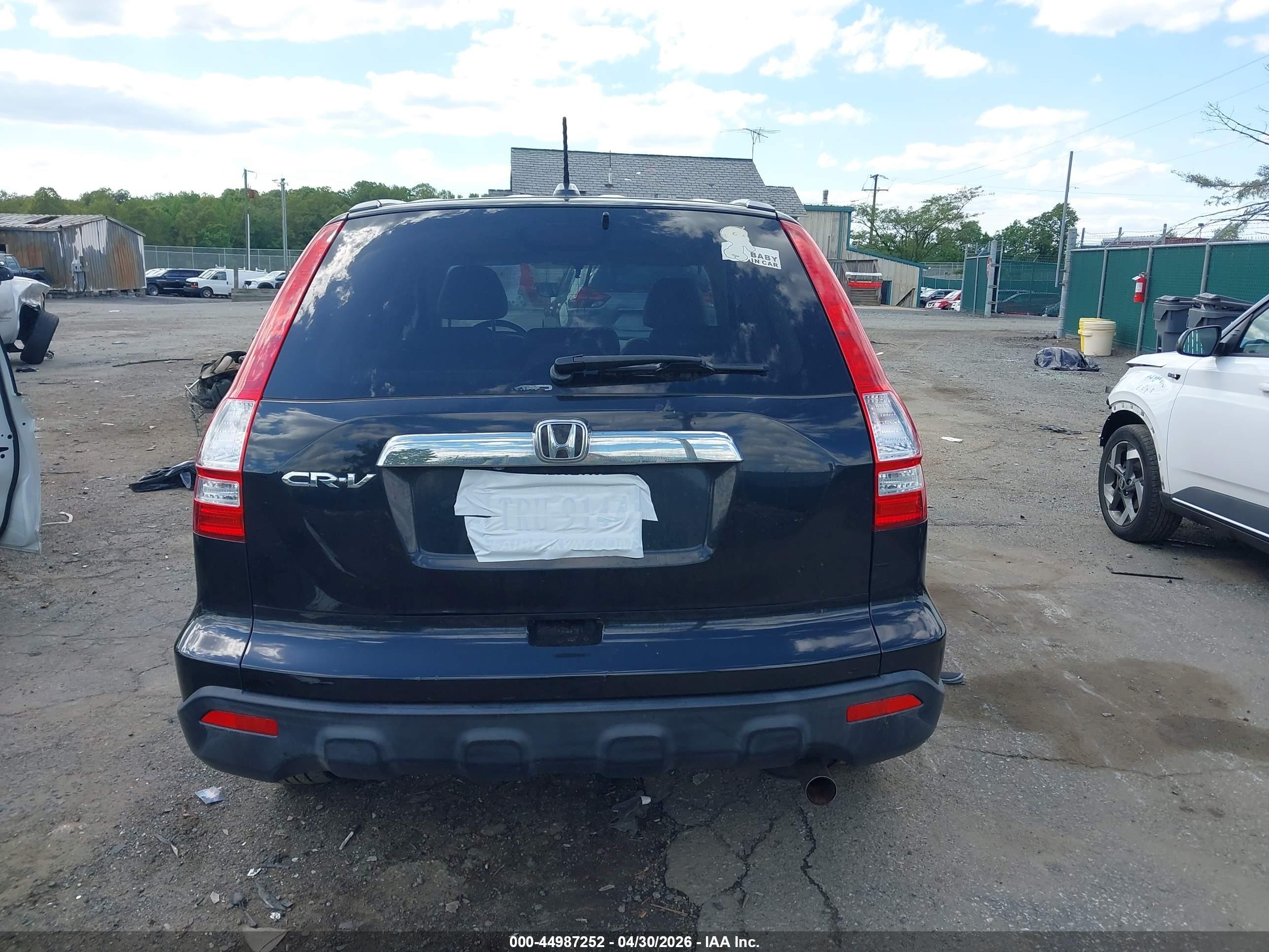 2008 Honda Cr-v Ex-l Black vin: JHLRE48788C037232