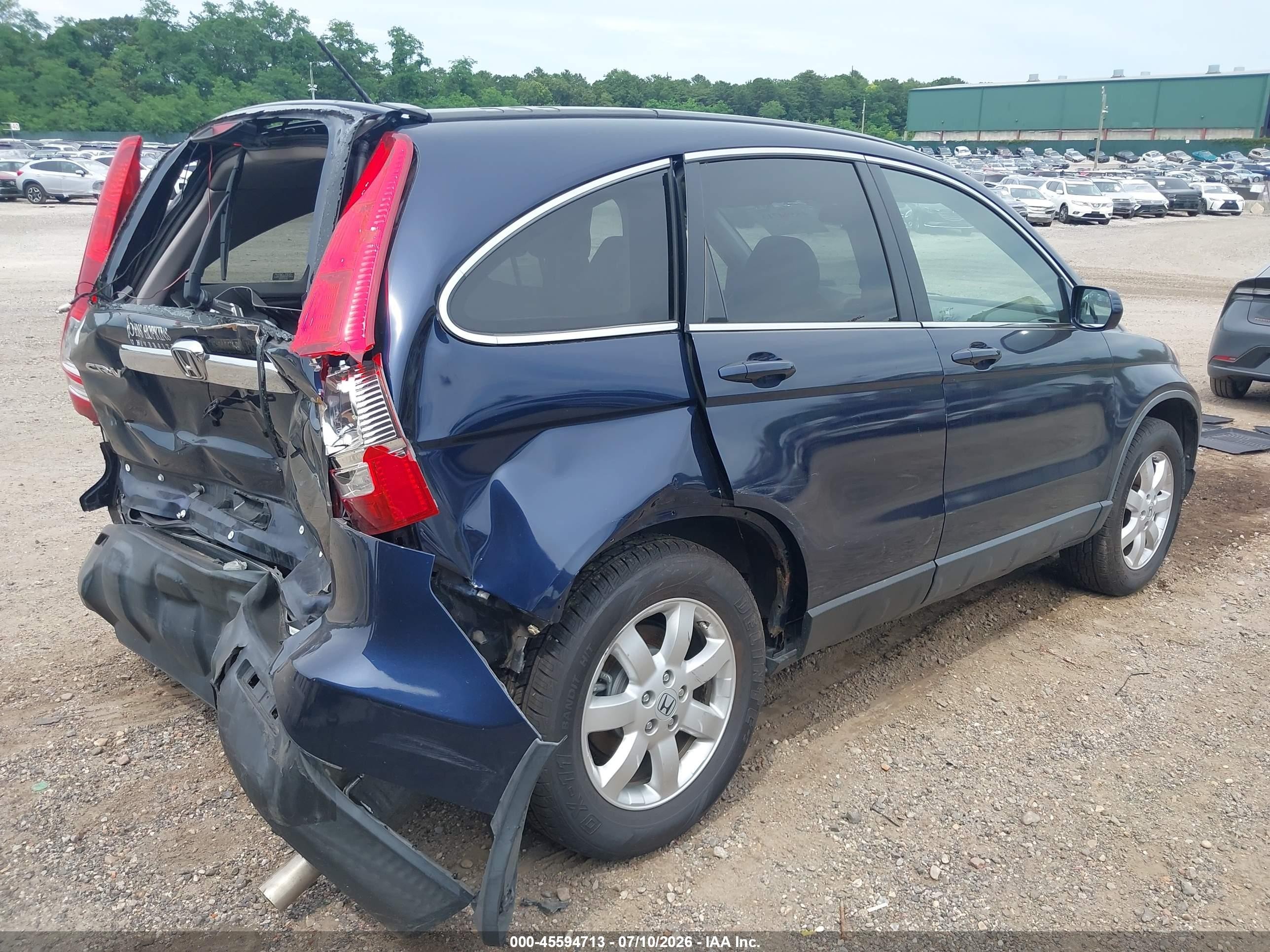 2008 Honda Cr-v Ex-l Blue vin: JHLRE48788C050949