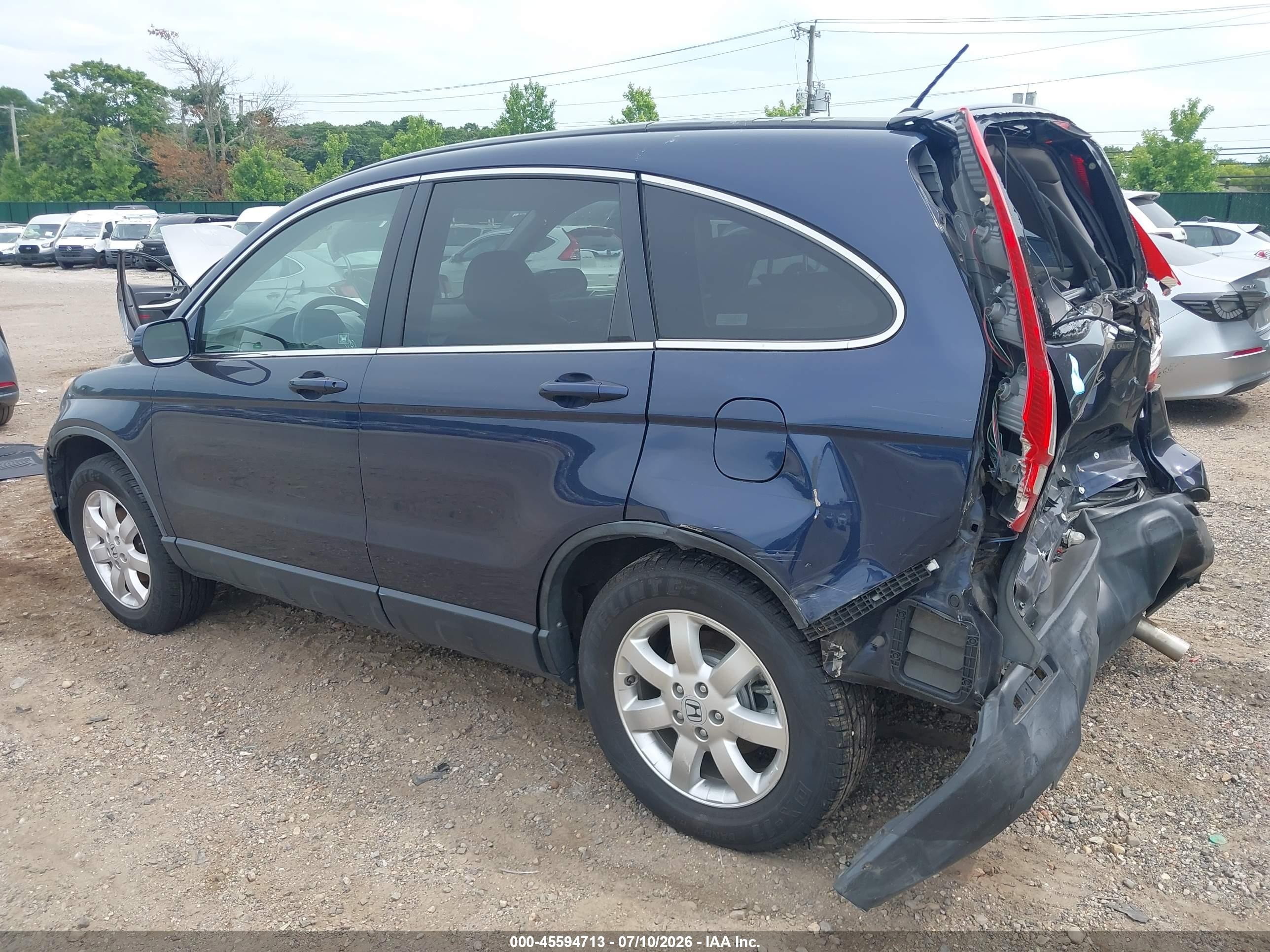 2008 Honda Cr-v Ex-l Blue vin: JHLRE48788C050949