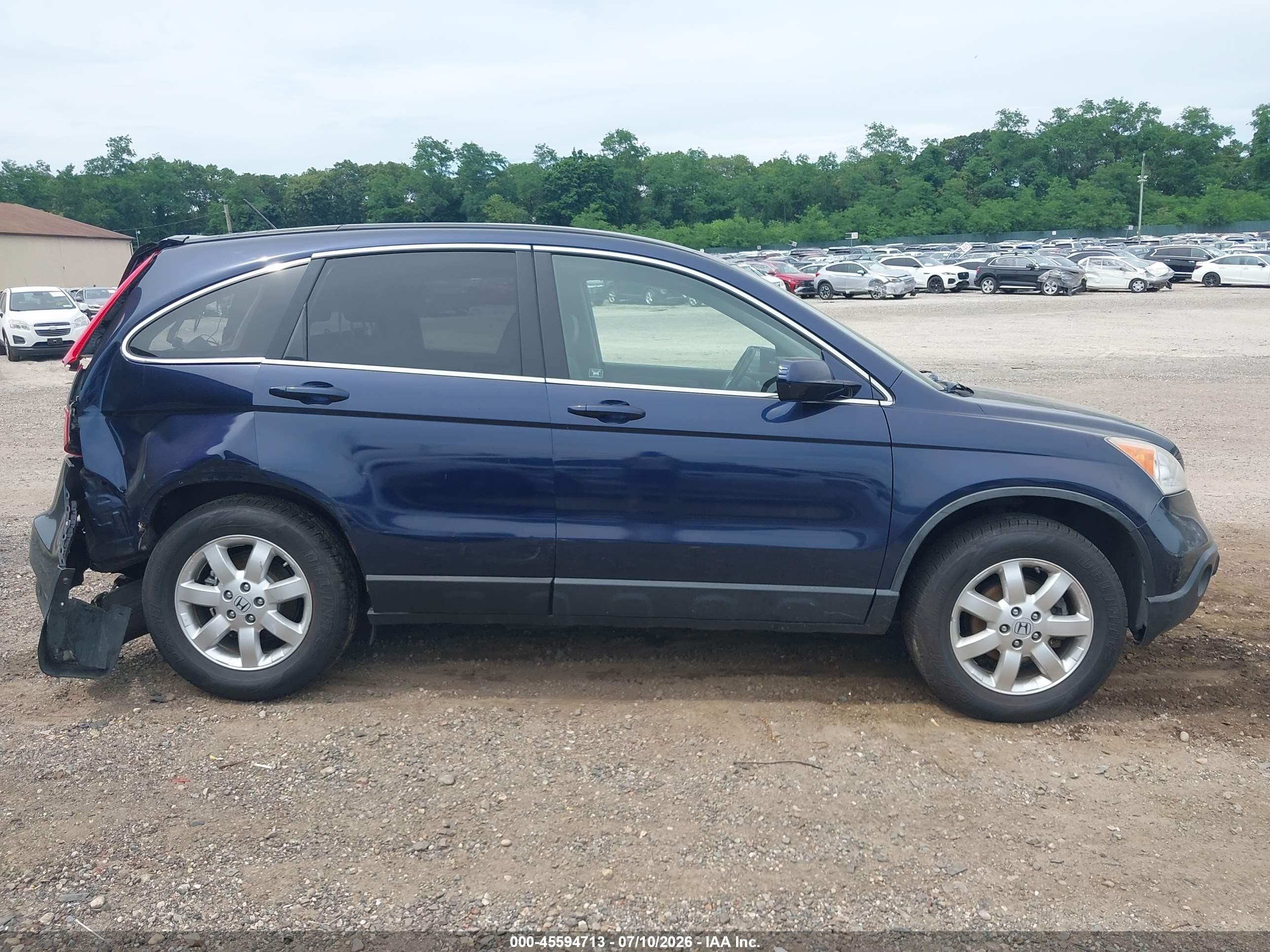 2008 Honda Cr-v Ex-l Blue vin: JHLRE48788C050949