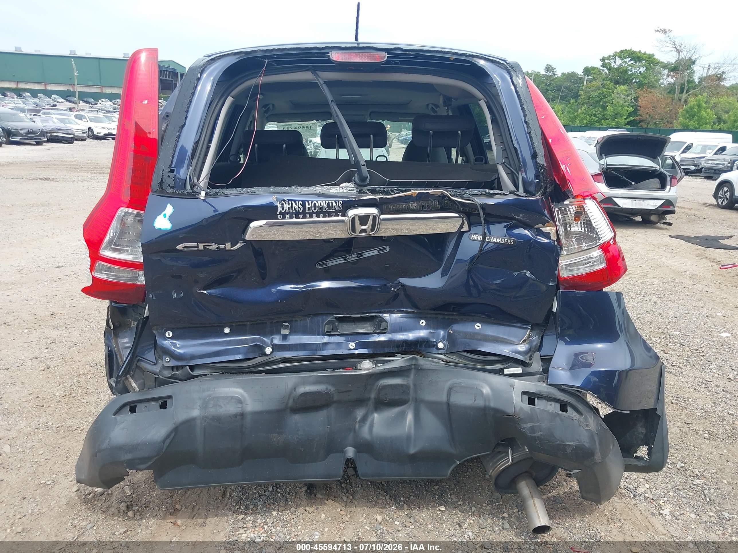 2008 Honda Cr-v Ex-l Blue vin: JHLRE48788C050949