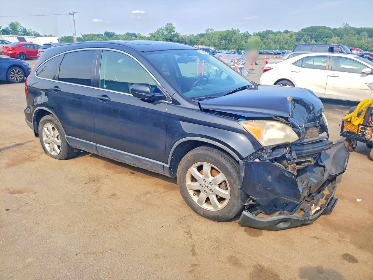 2008 Honda Cr-v Exl Black vin: JHLRE48788C051714