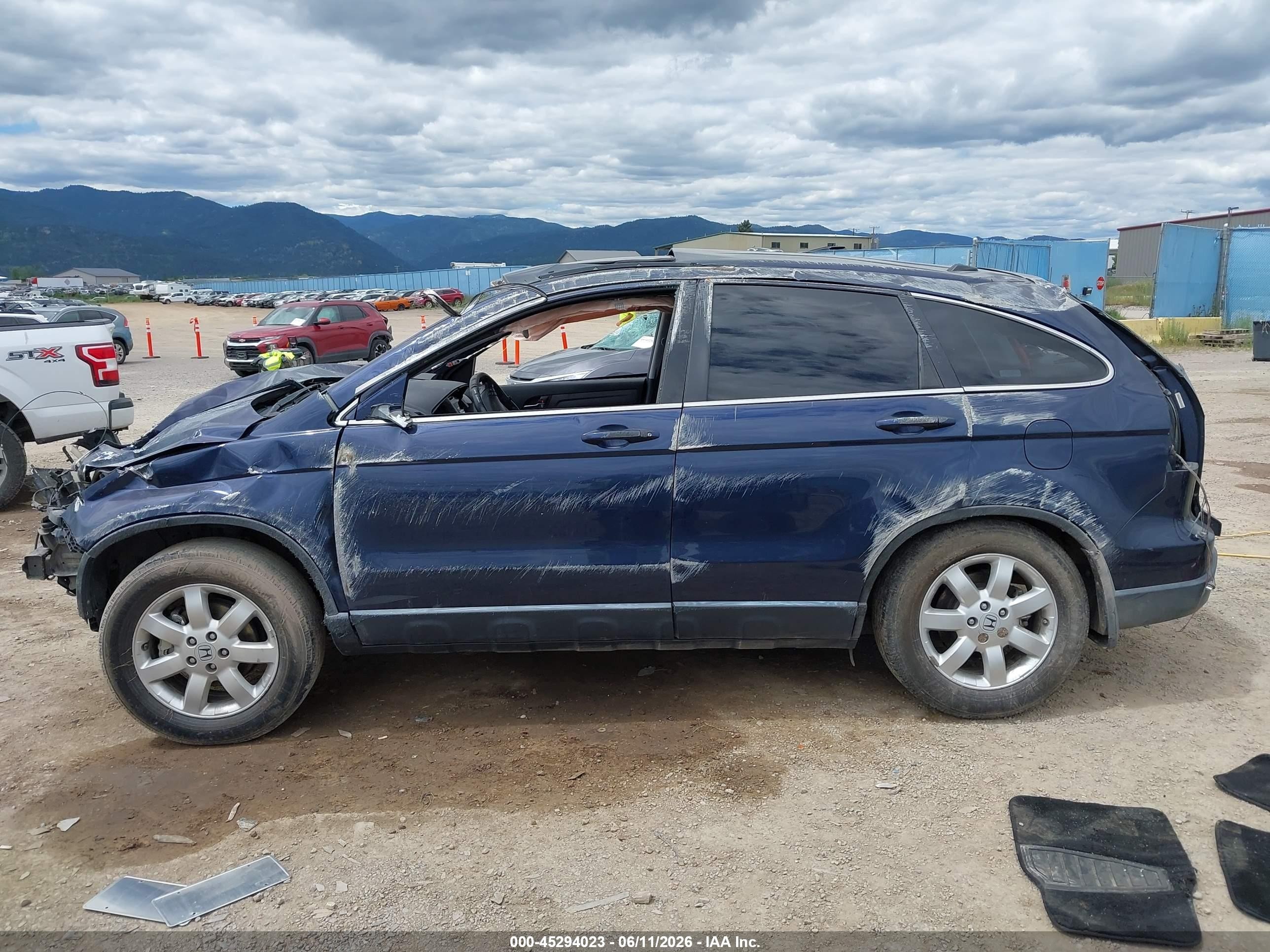 2008 Honda Cr-v Ex-l Blue vin: JHLRE48788C057111