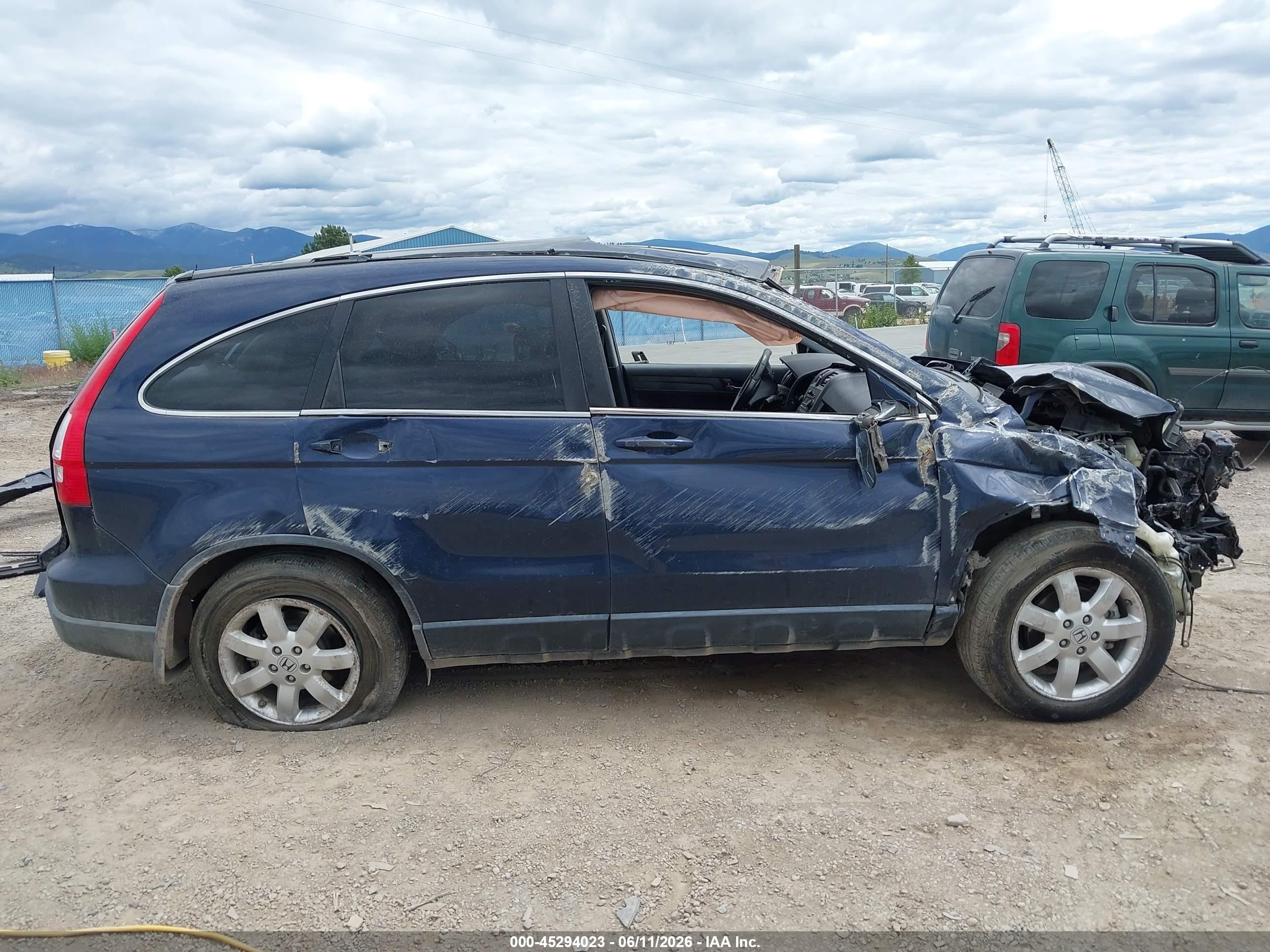 2008 Honda Cr-v Ex-l Blue vin: JHLRE48788C057111