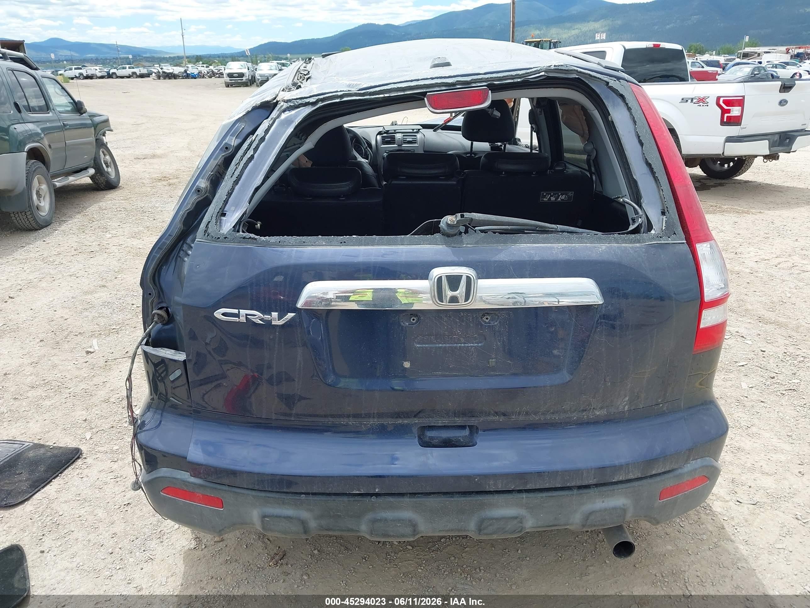2008 Honda Cr-v Ex-l Blue vin: JHLRE48788C057111