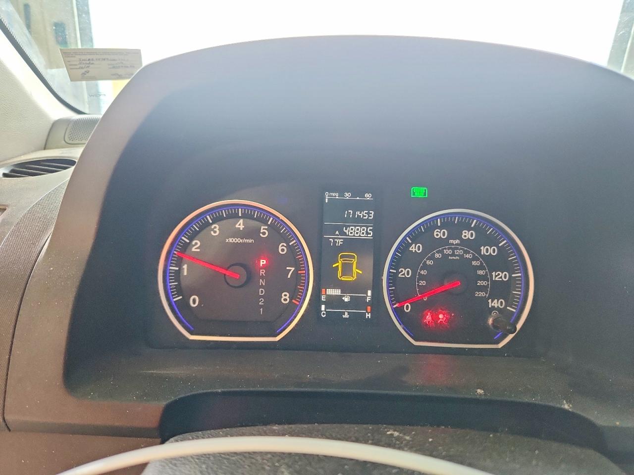 2009 Honda Cr-v Exl Blue vin: JHLRE48789C007701
