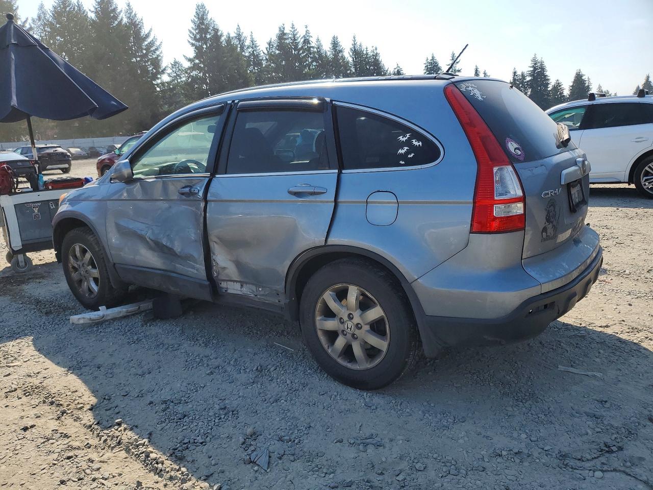 2009 Honda Cr-v Exl Blue vin: JHLRE48789C013336