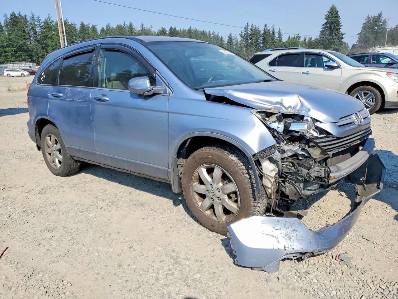 2009 Honda Cr-v Exl Blue vin: JHLRE48789C013336