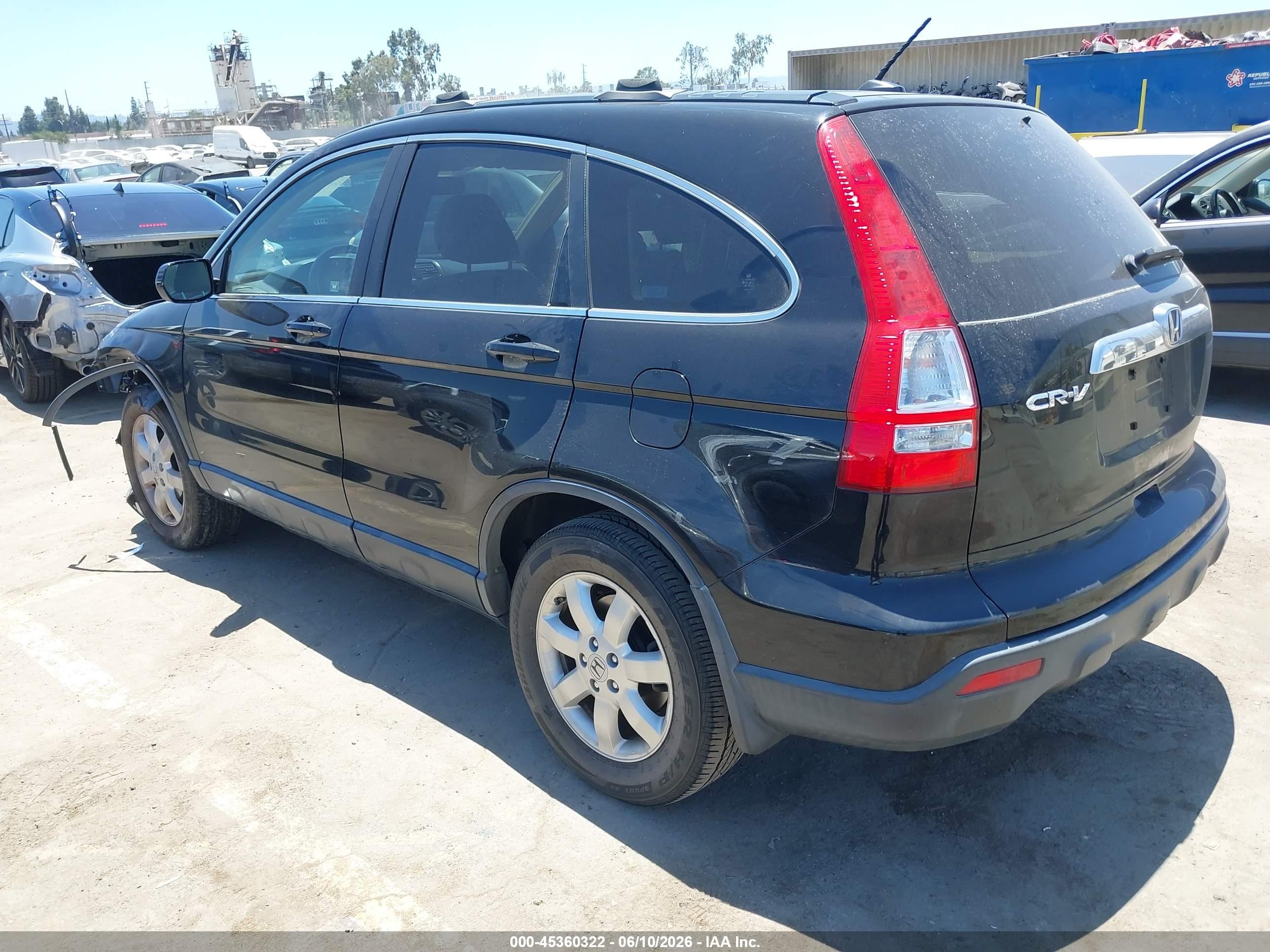 2009 Honda Cr-v Ex-l Черный vin: JHLRE48789C016947