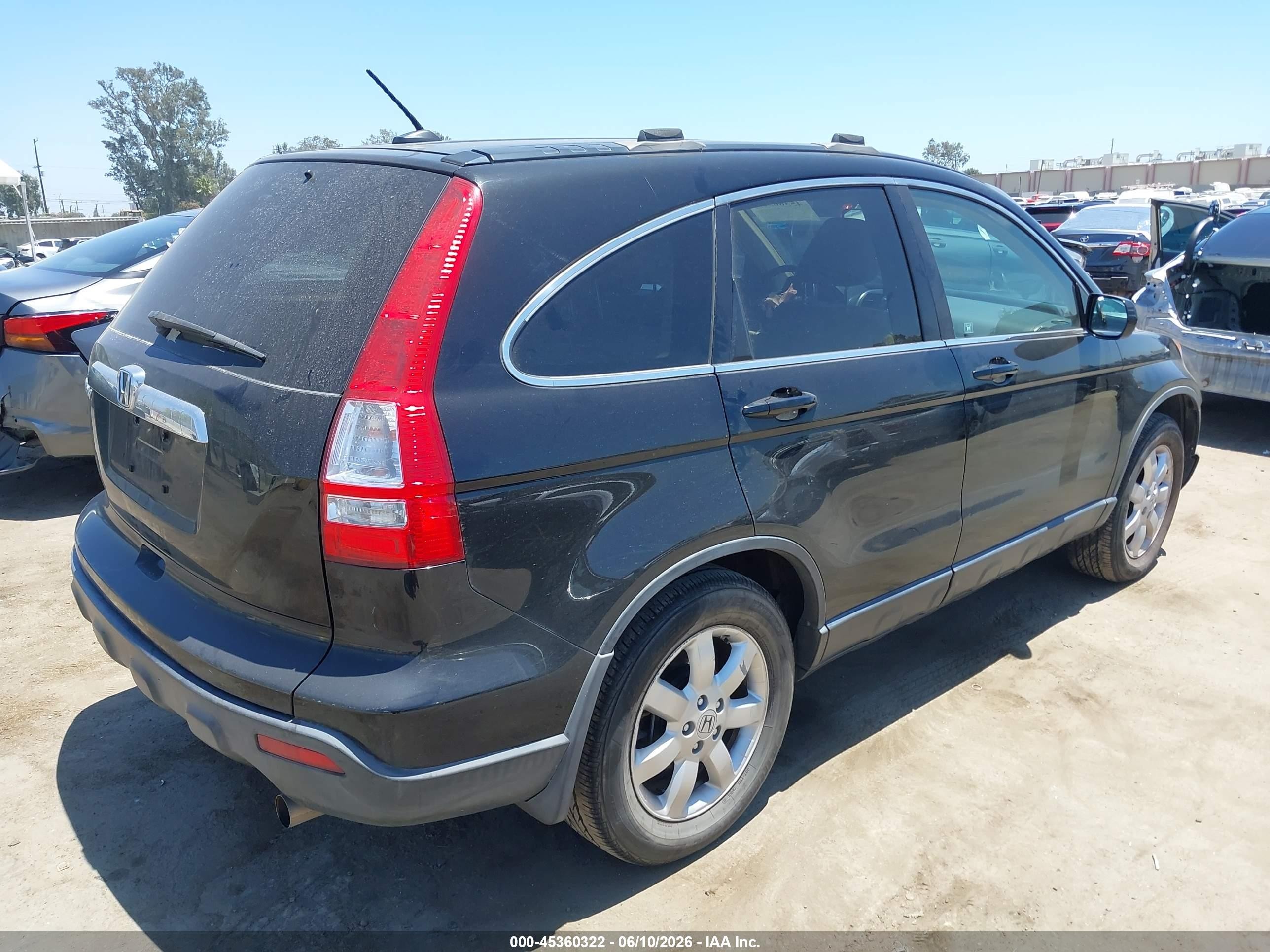 2009 Honda Cr-v Ex-l Черный vin: JHLRE48789C016947